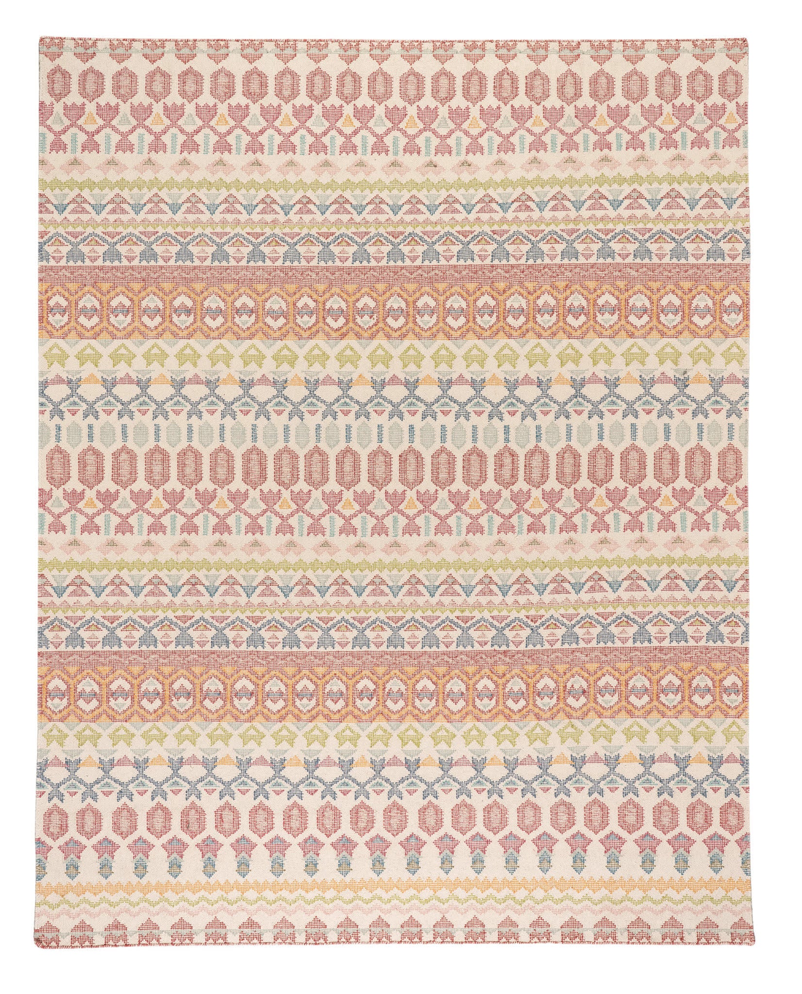 Stony Brook Multi Hand Loom Knotted Cotton Rug