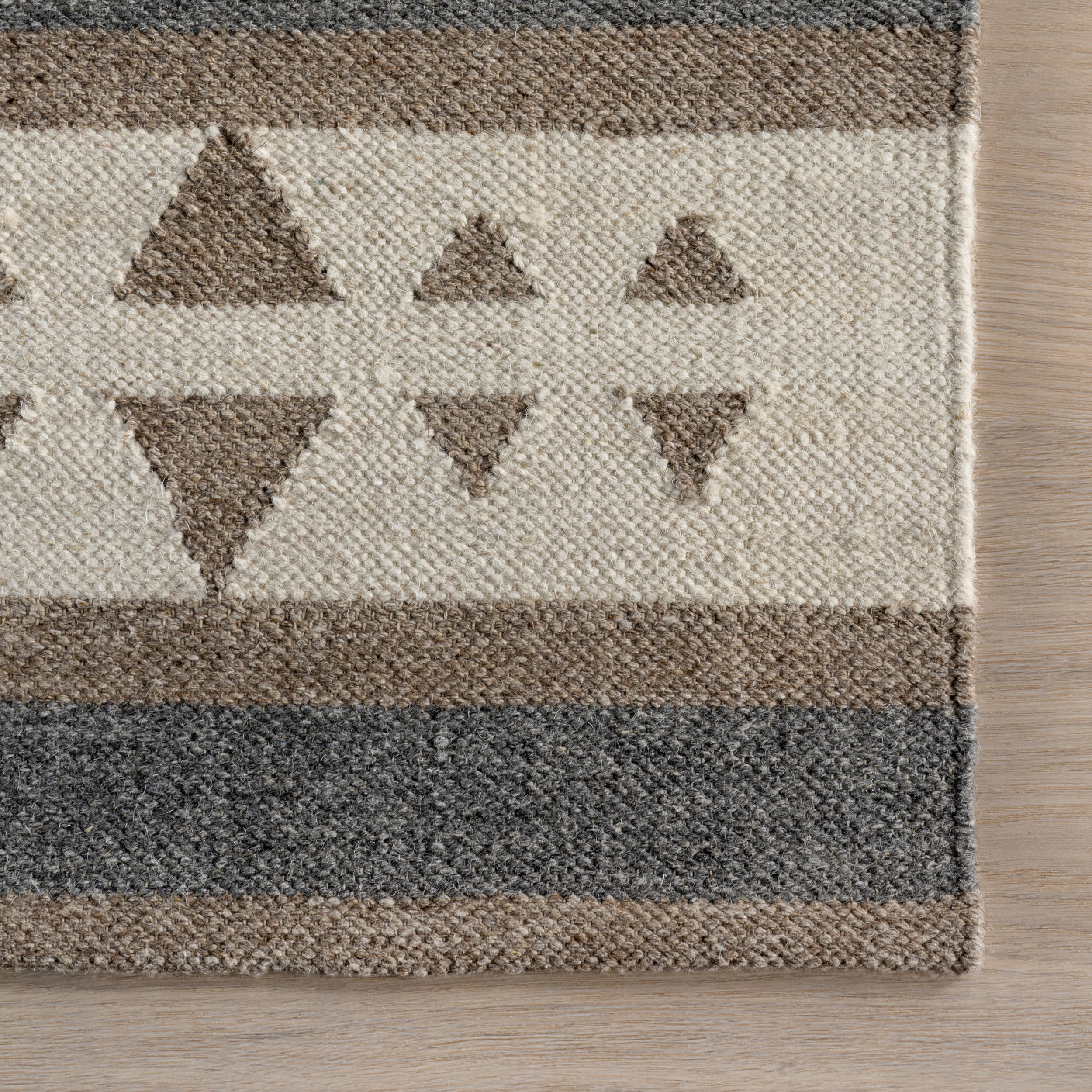 Westerly Southwestern Cotton-Blend Rug | Taupe