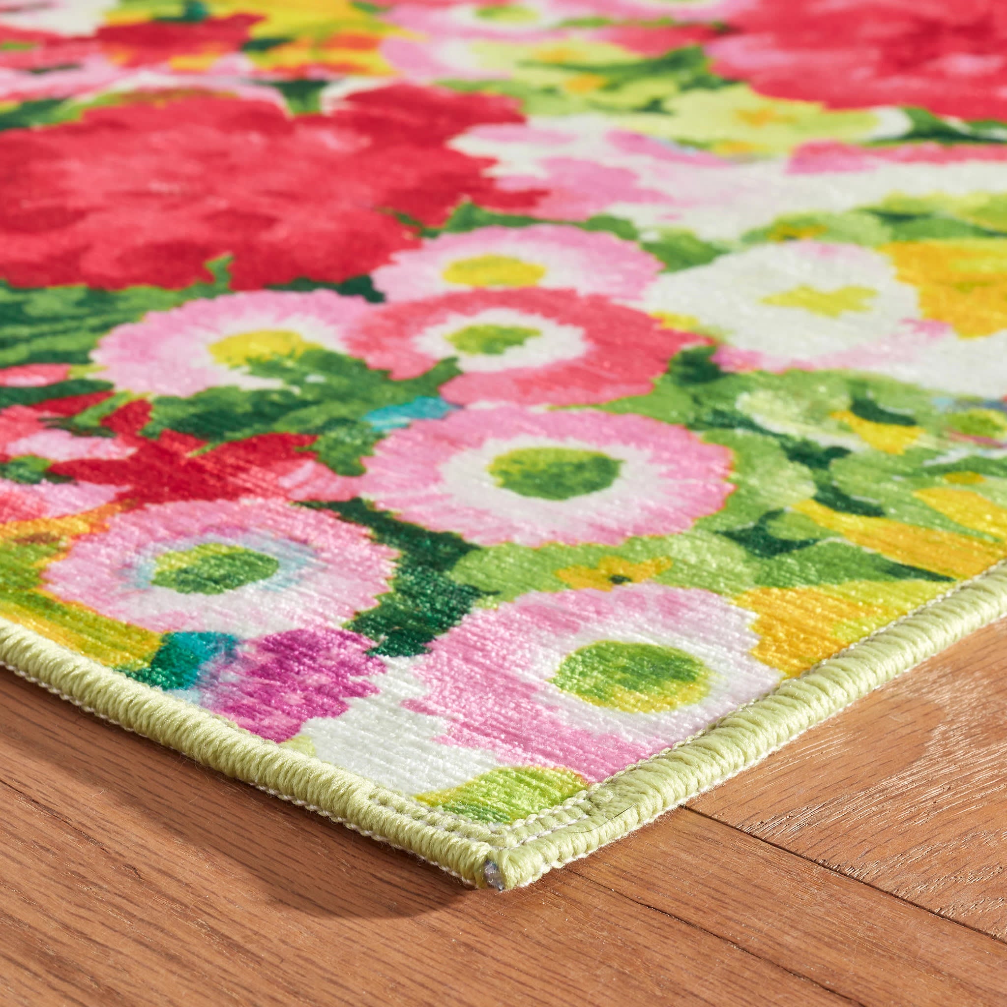 Chamomile Cluster Multi Machine Washable Rug