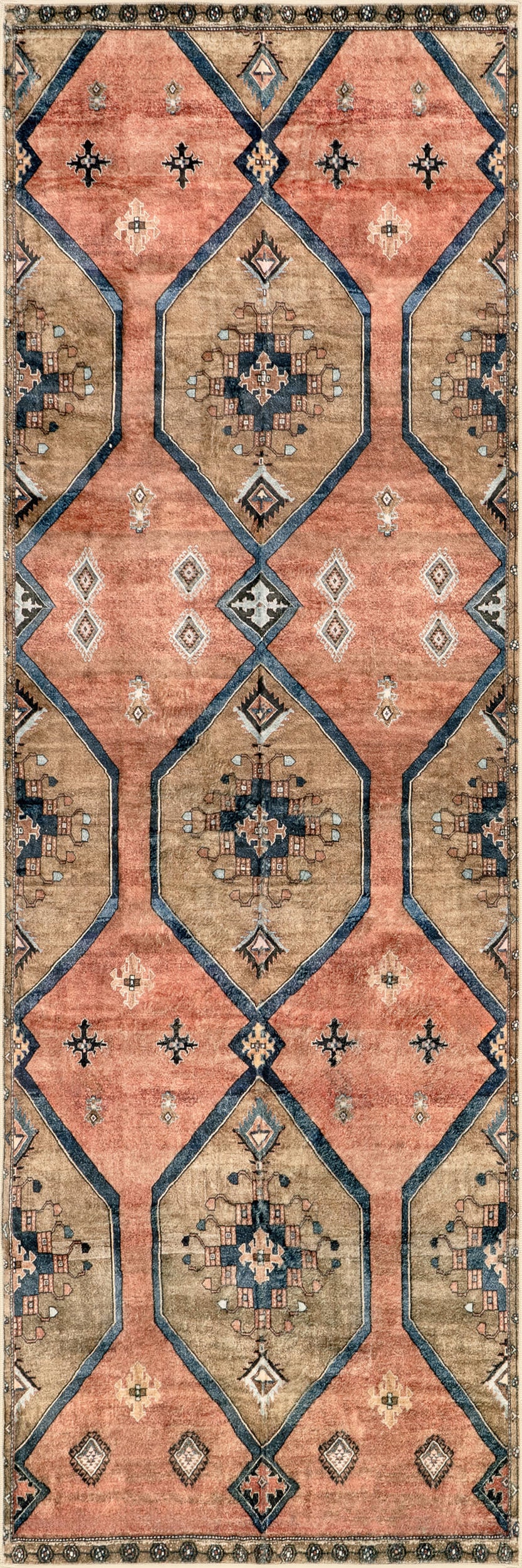 Katana Collage Washable Rug | Rust