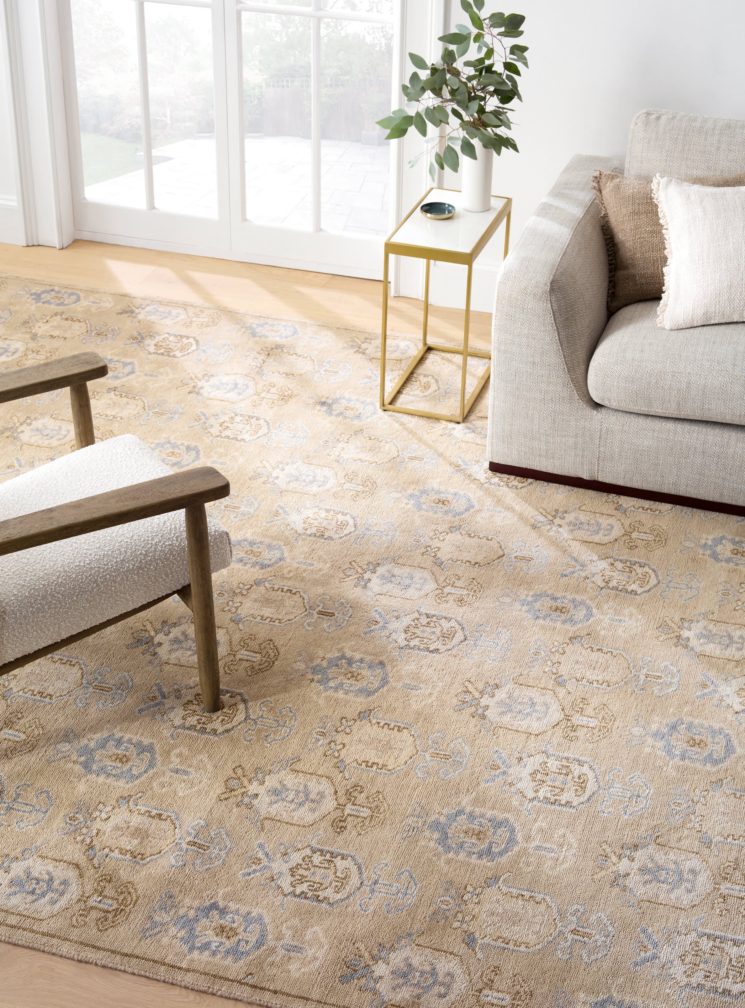 Ashby Taupe Hand Knotted Wool Rug