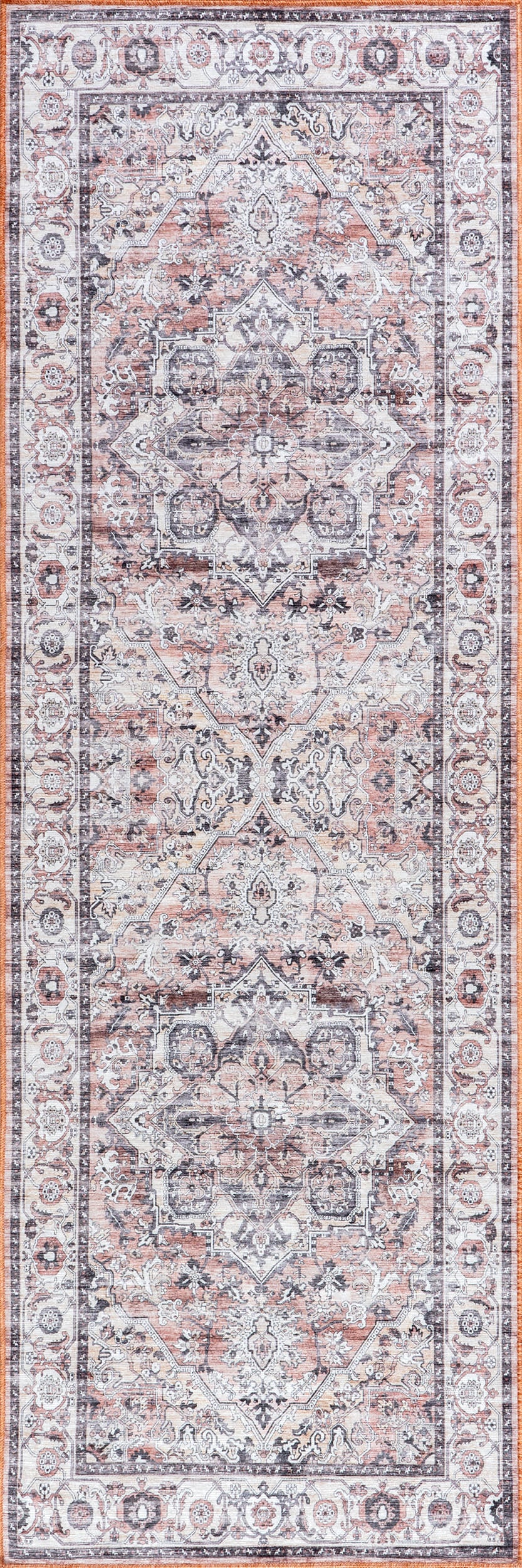 Ailish Botanical Washable Rug | Blush