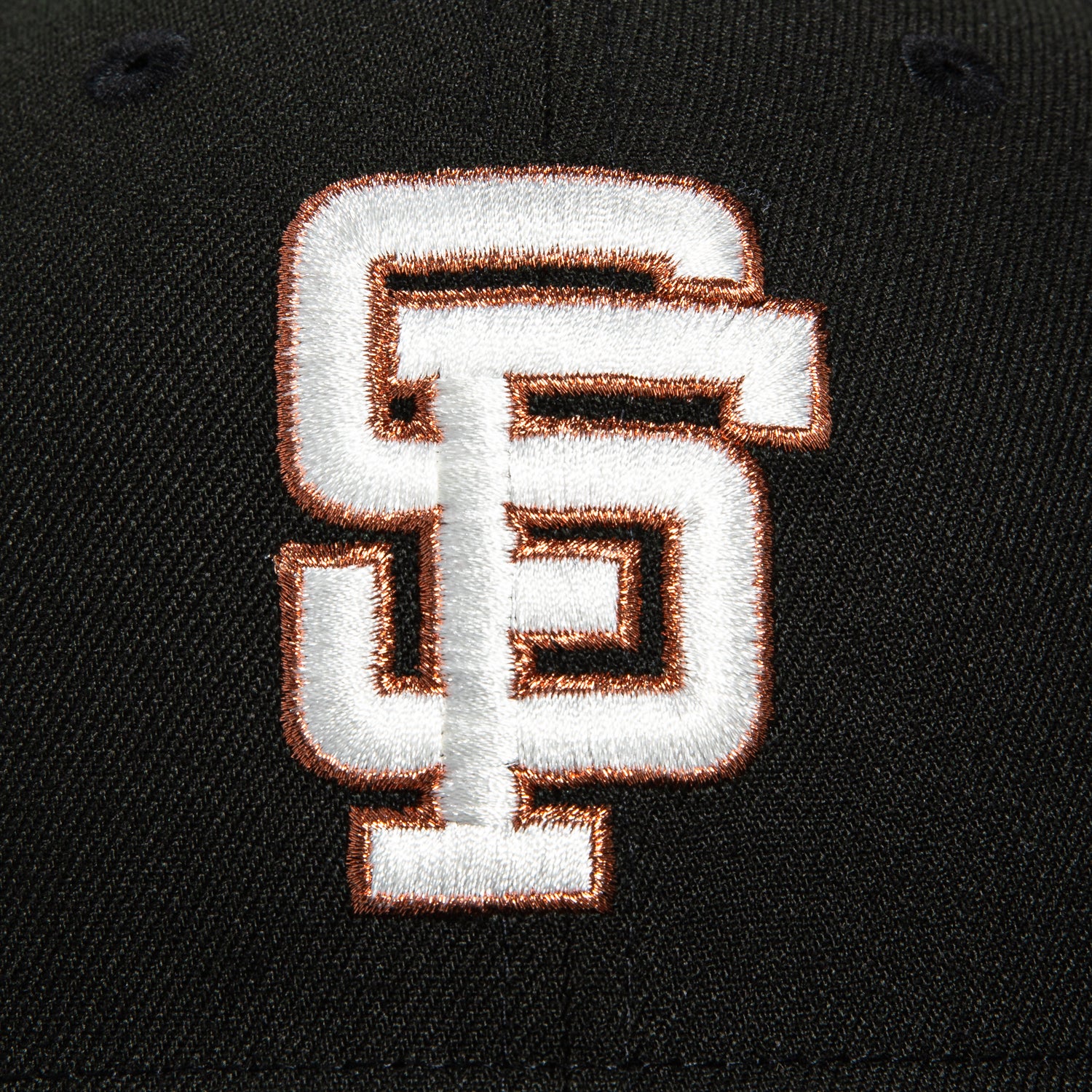 New Era 59Fifty San Francisco Giants 1989 World Series Patch Hat - Black, Ivory, Metallic Copper