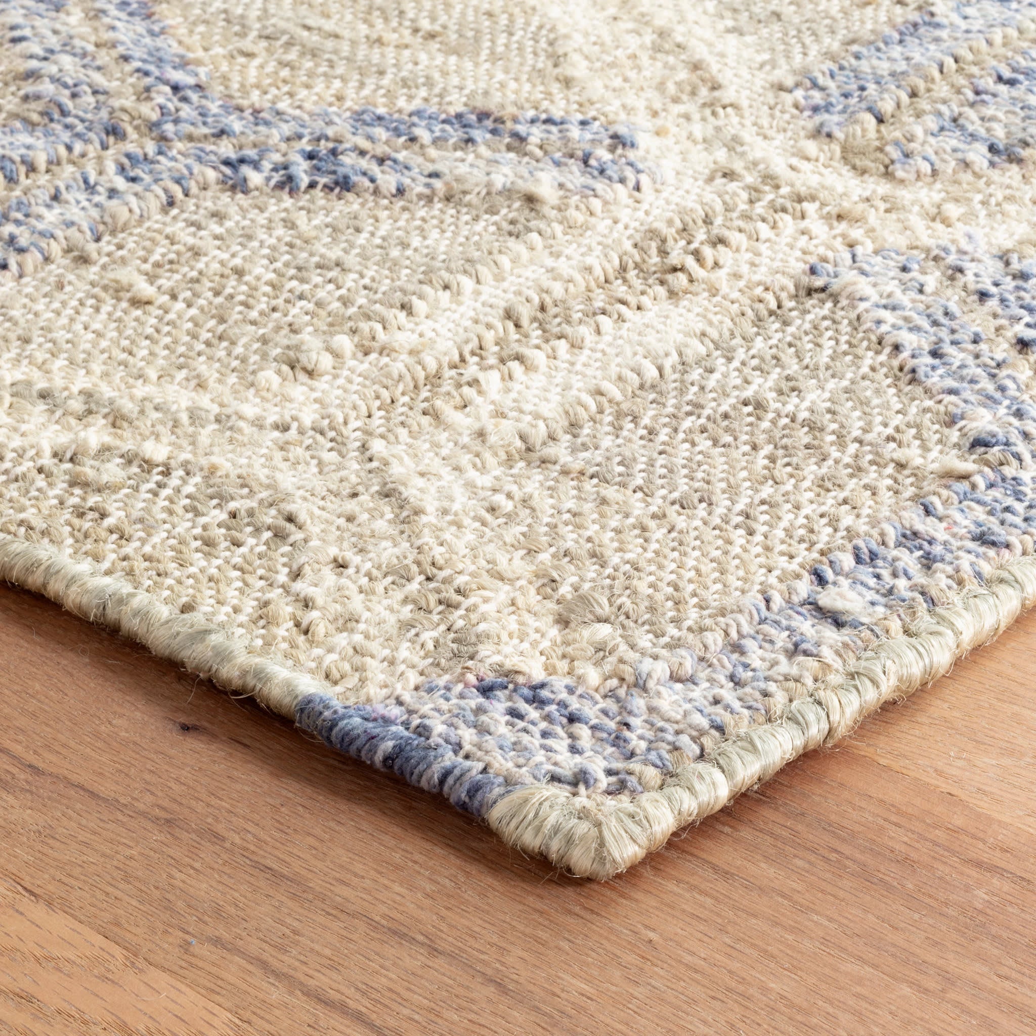 Tala Blue Handwoven Jute Rug