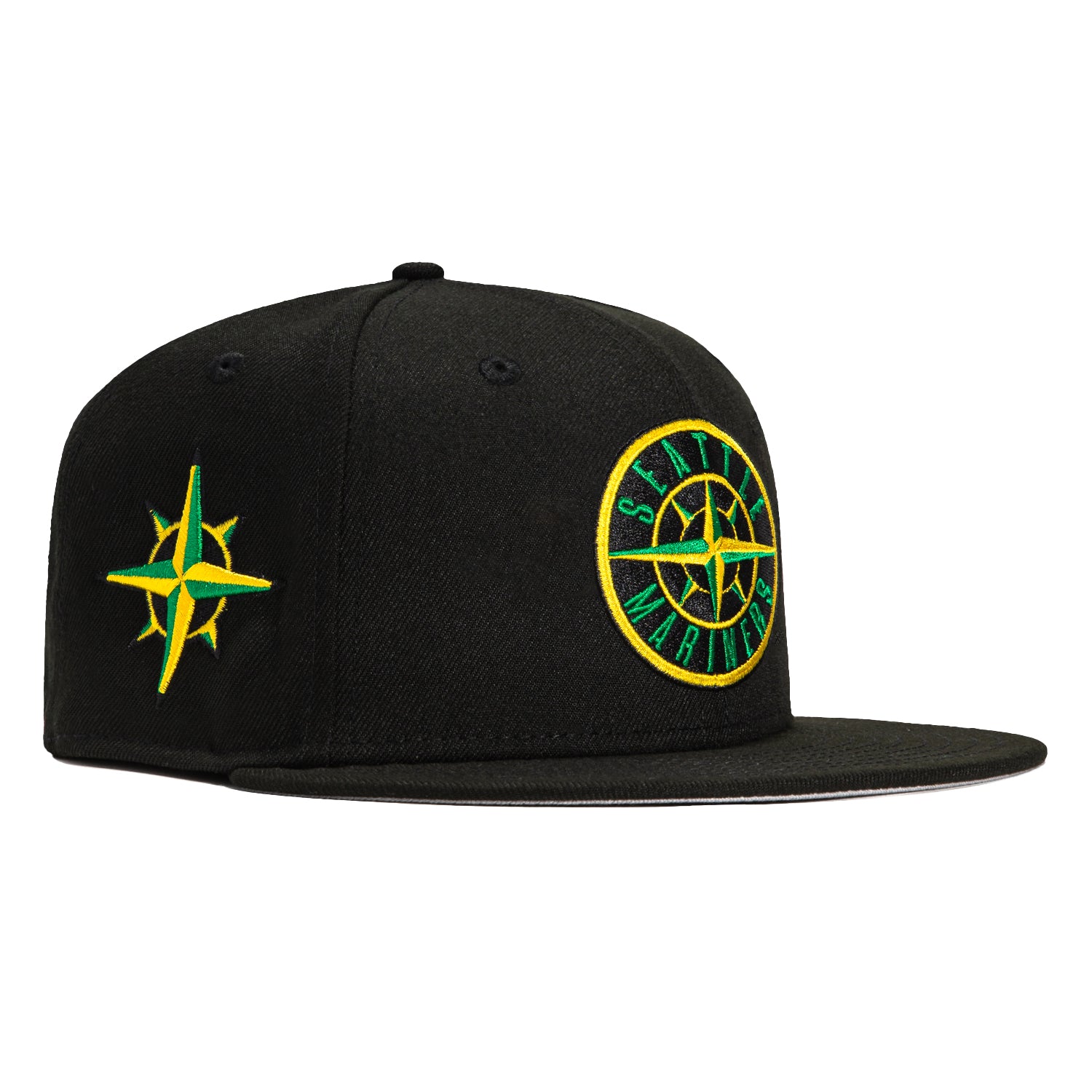 New Era 59Fifty Seattle Mariners 1997 Alternate Logo Patch Logo Hat - Black