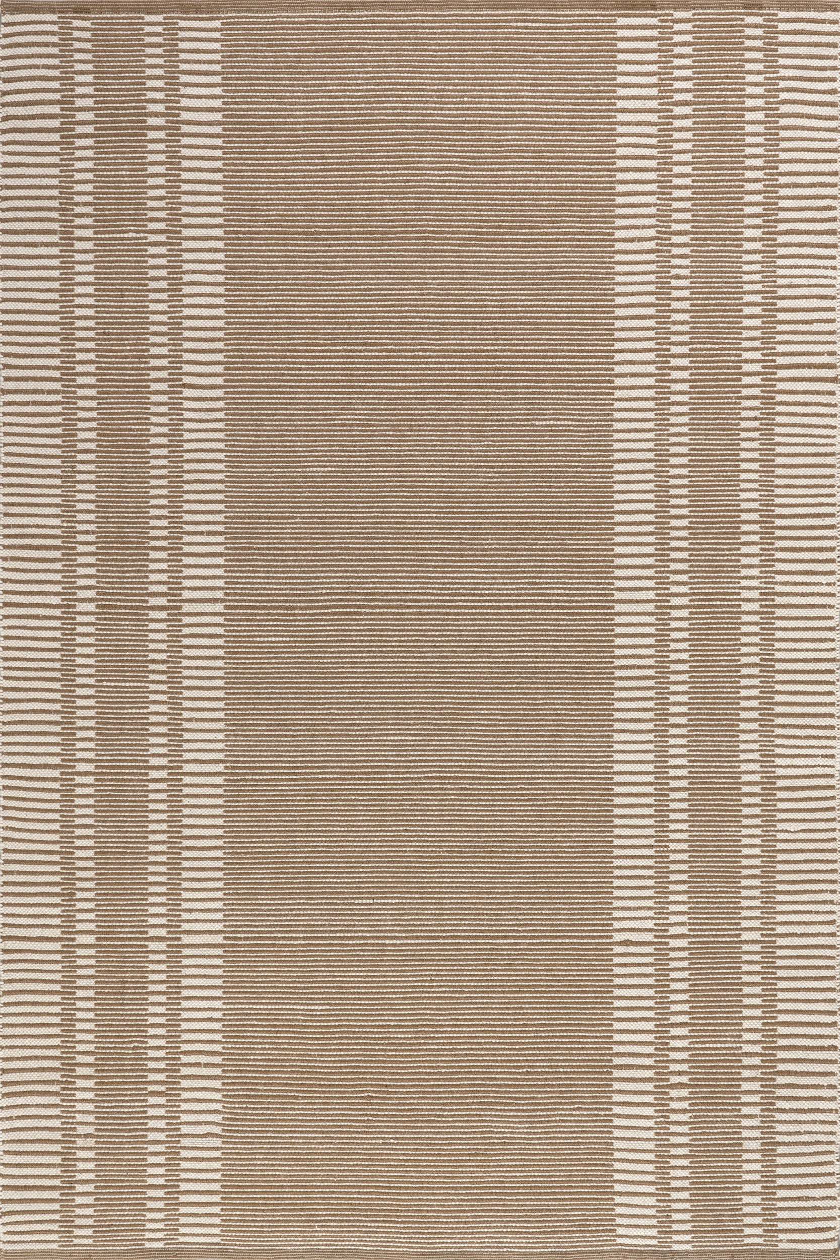 Virgo Striped Reversible Wool Rug | Natural