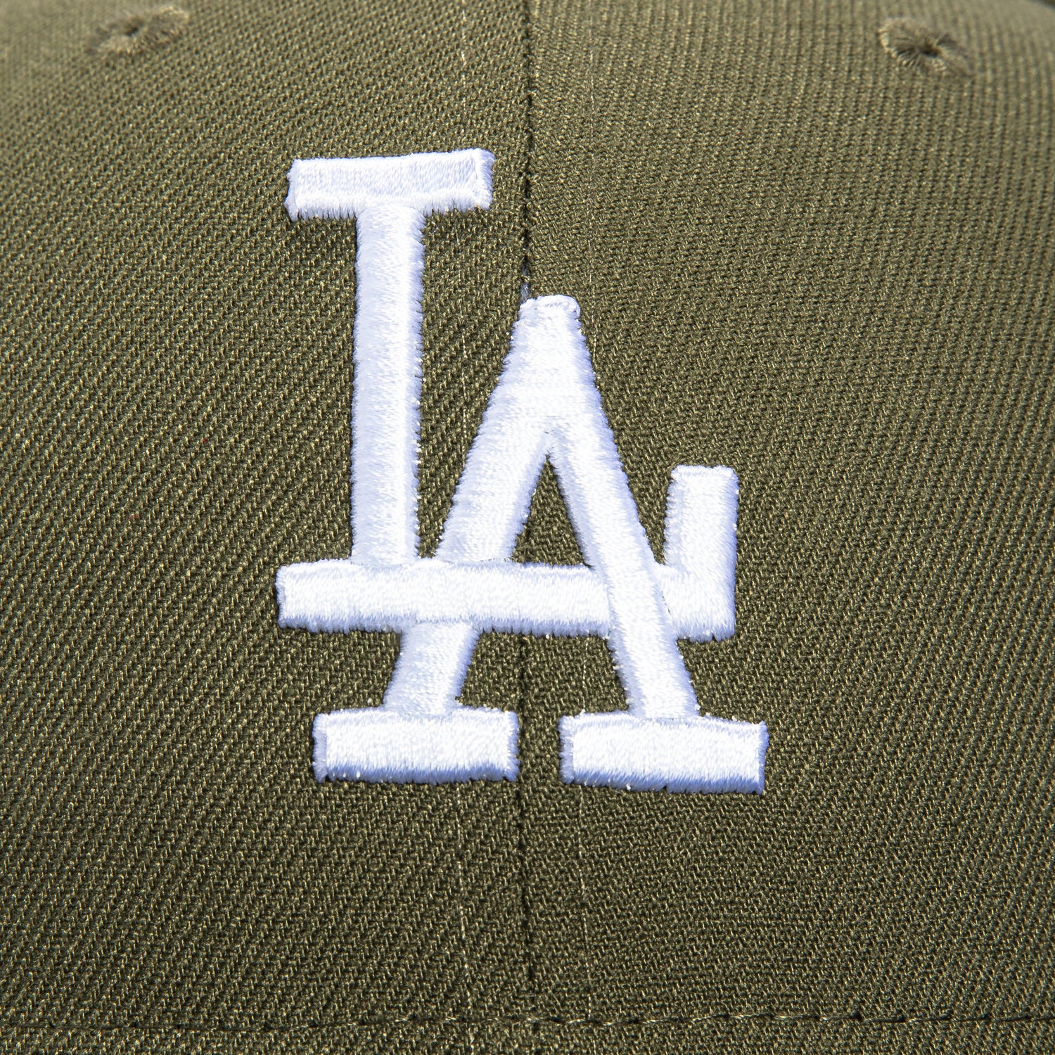 New Era 59Fifty Los Angeles Dodgers Jackie Robinson 50th Anniversary Patch Hat - Olive, Navy, White