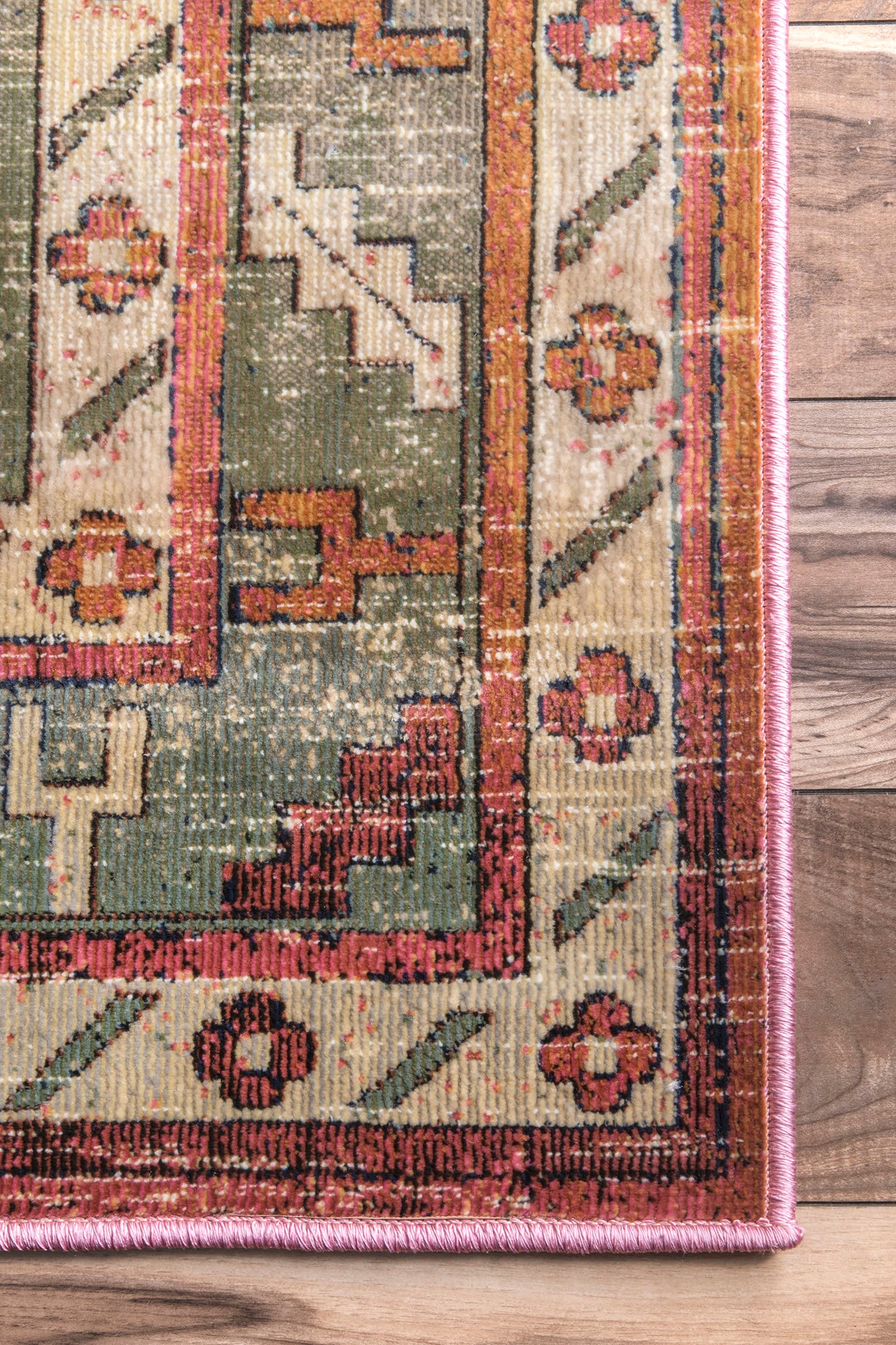 Vintage Victorian Rug | Orange