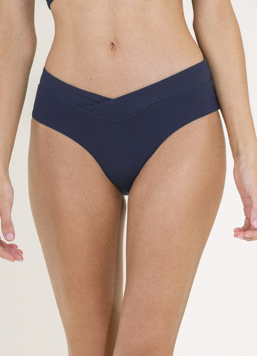 Maaji Blue Spruce Jannine Mid Rise Bikini Bottom