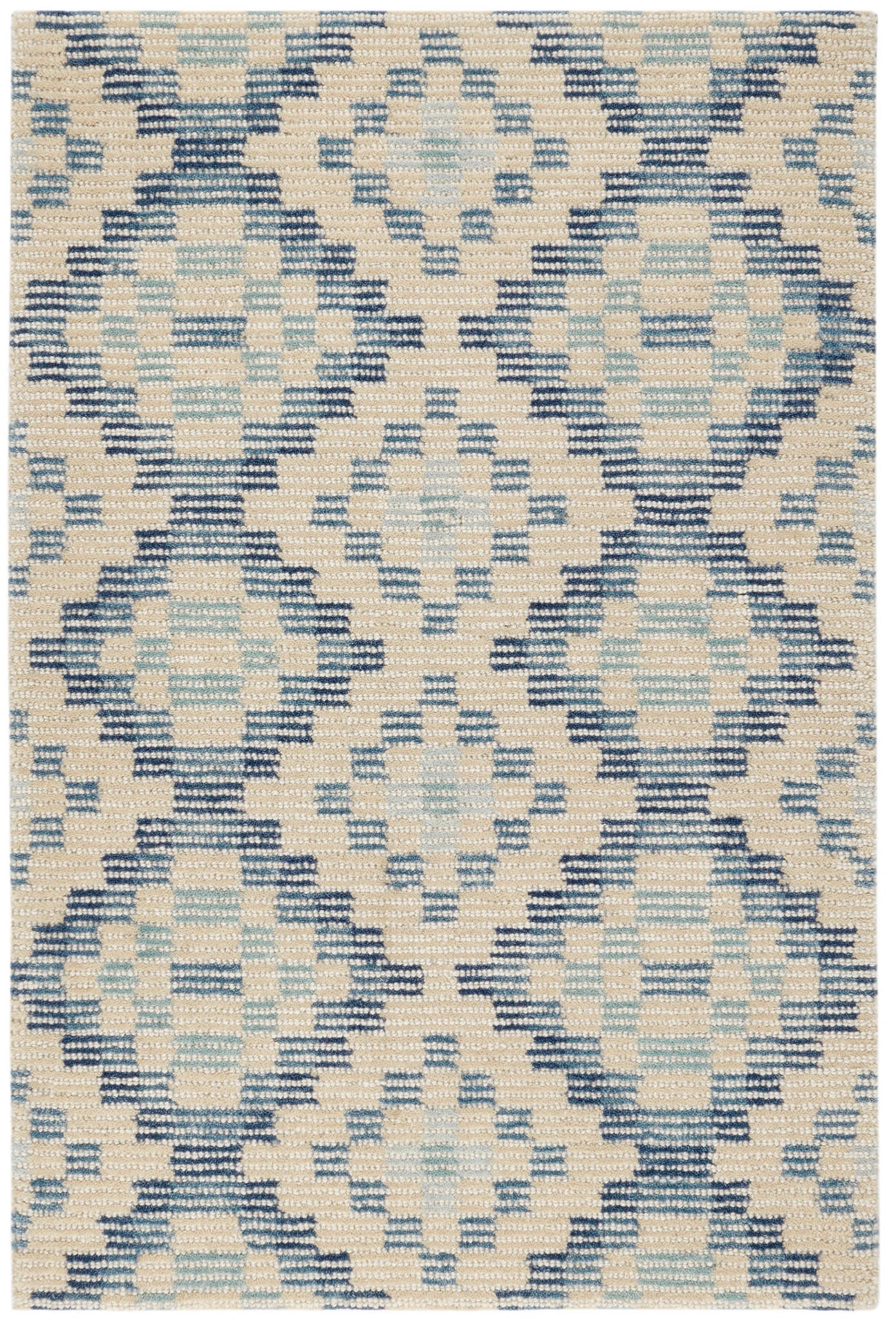 Diamond Cove Blue Hand Tufted Wool Rug