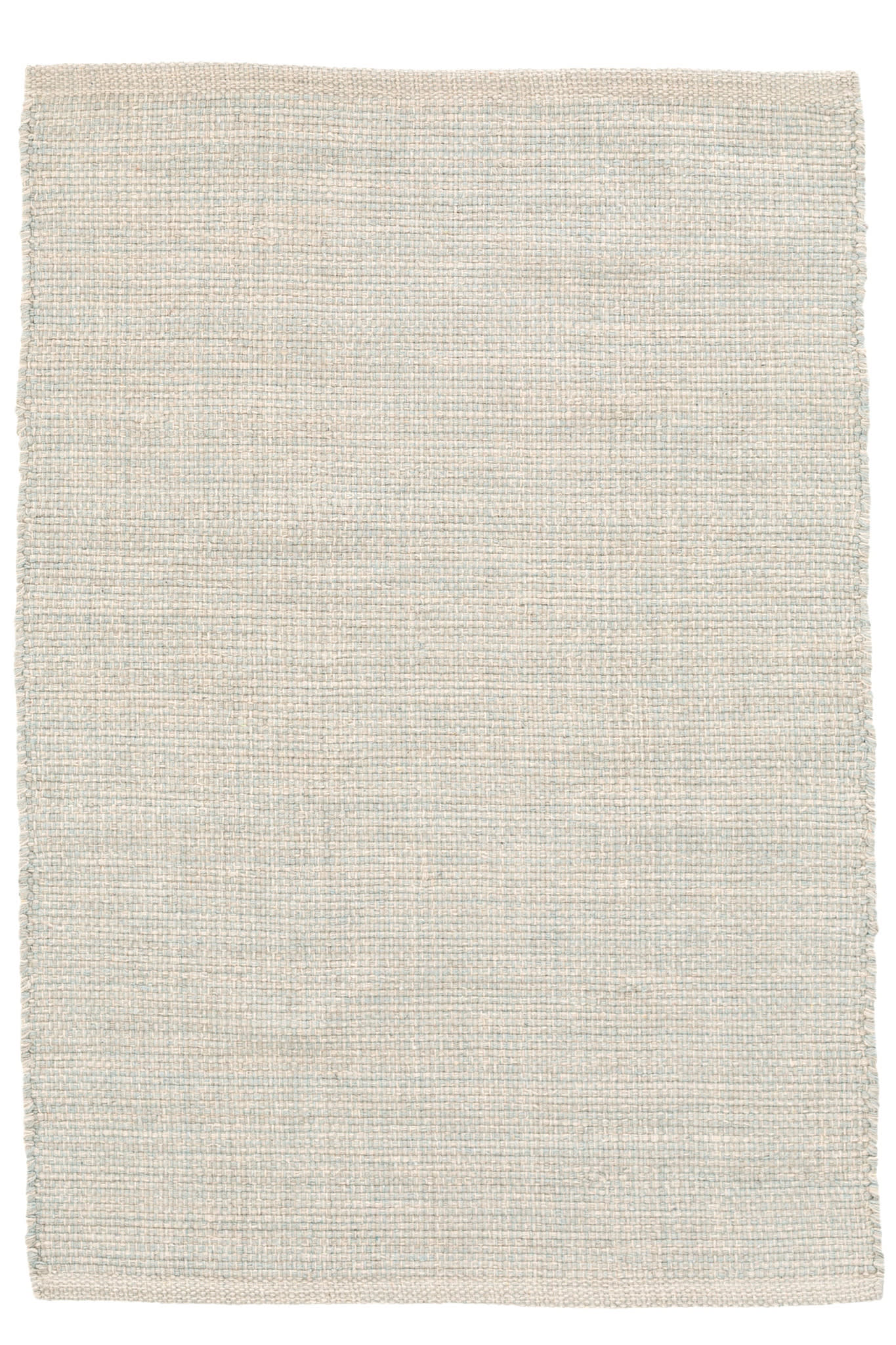 Marled Light Blue Handwoven Cotton Rug