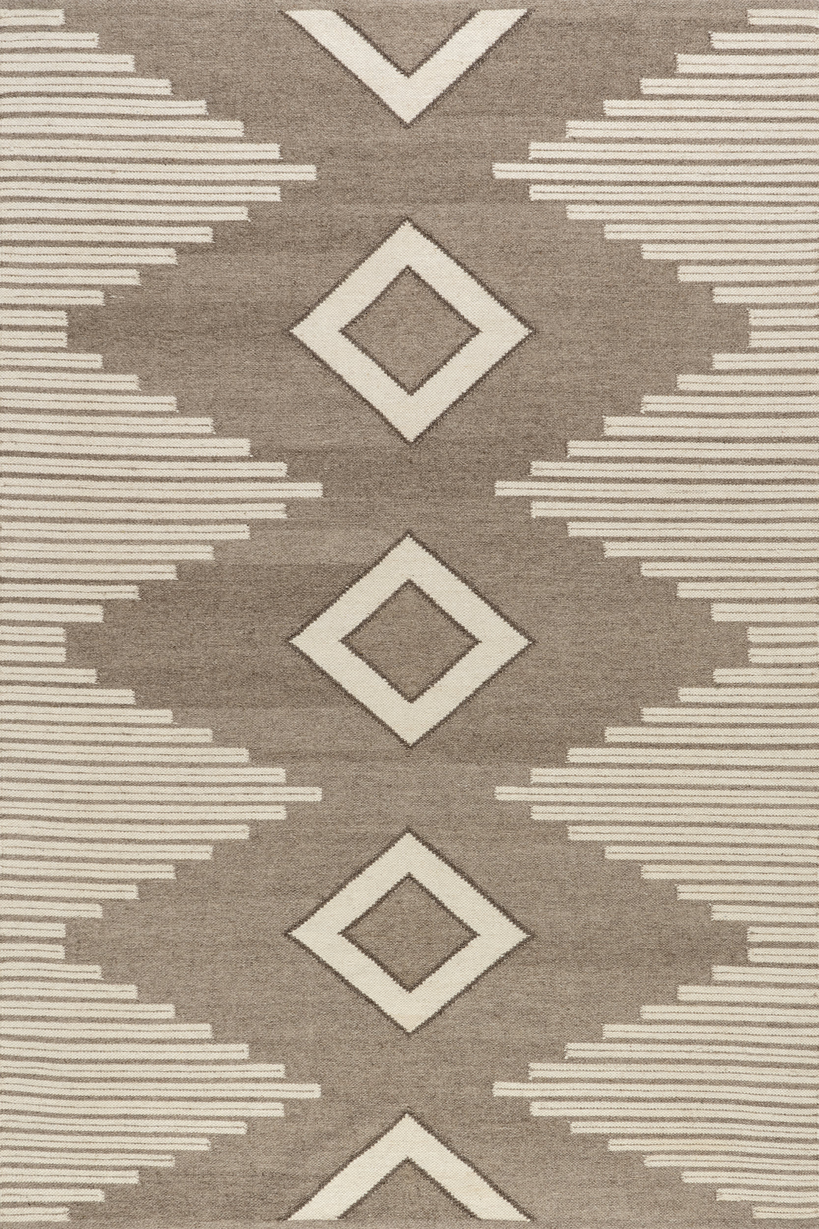 Grove Southwestern Cotton-Blend Rug | Taupe