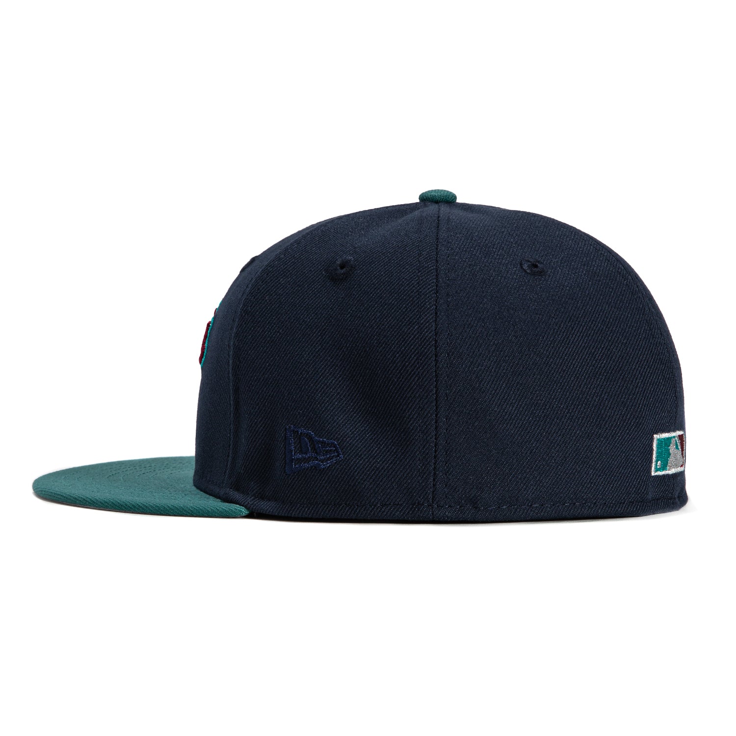 New Era 59Fifty Winter Forest Los Angeles Dodgers 40th Anniversary Patch Script Hat - Navy, Green, Cardinal