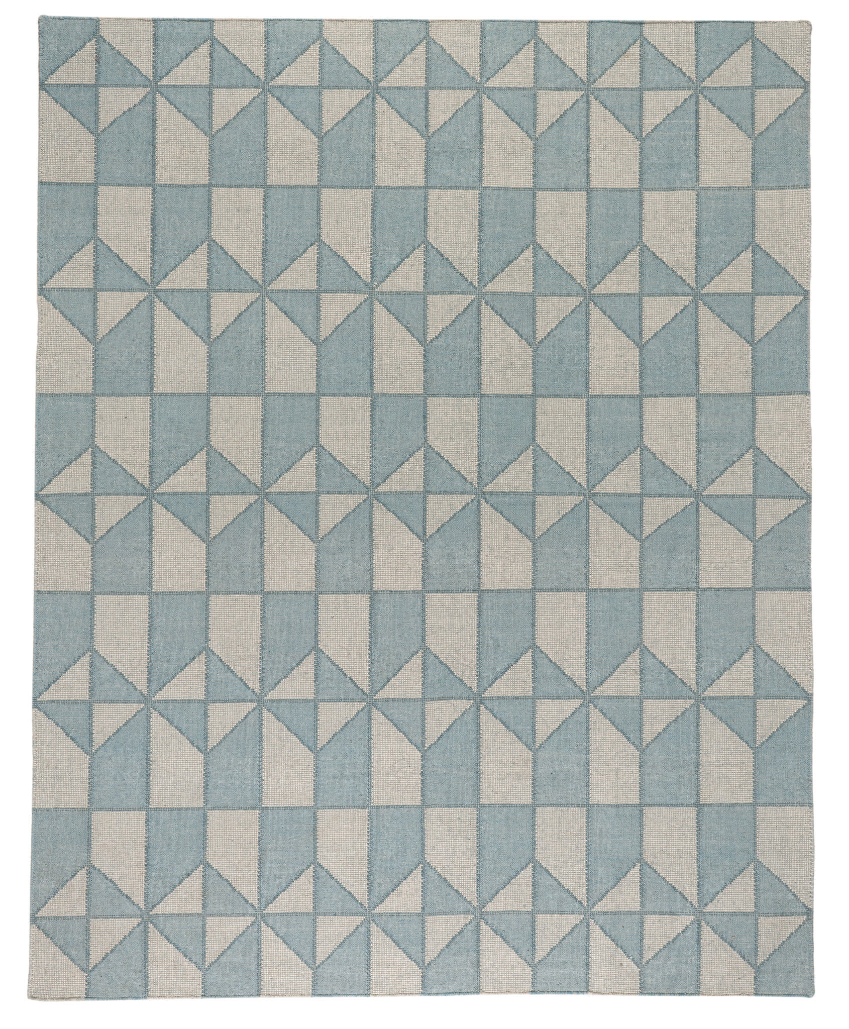 Ojai Blue Hand Loom Knotted Cotton Rug