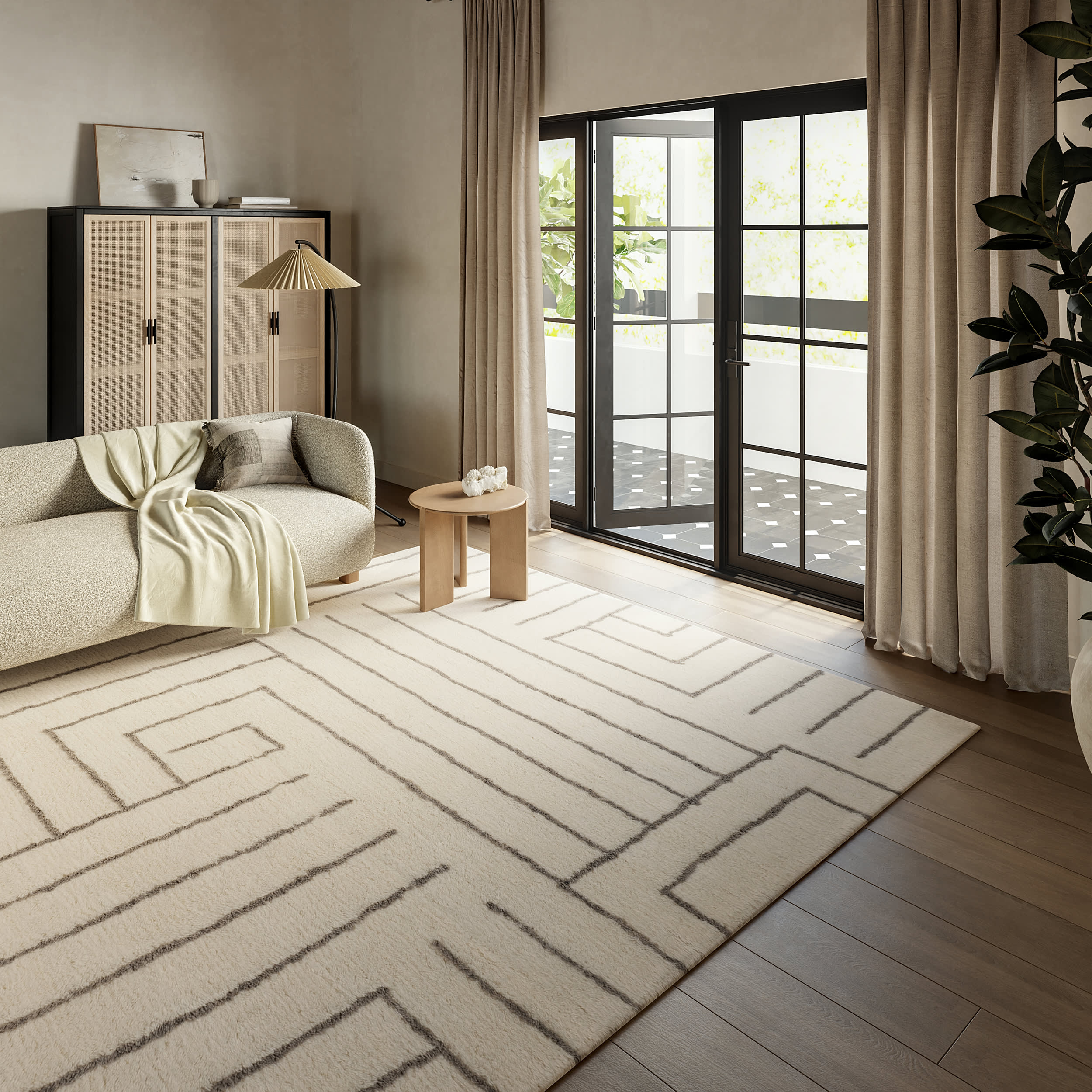 Outpost Graphic Rug | Ivory