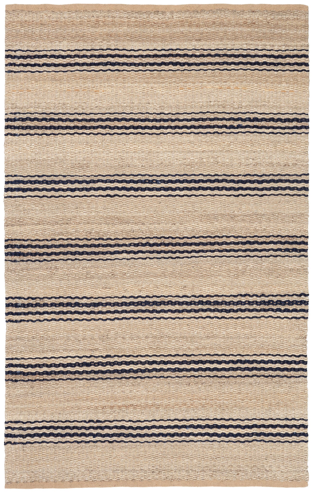 Jute Ticking Indigo Handwoven Rug