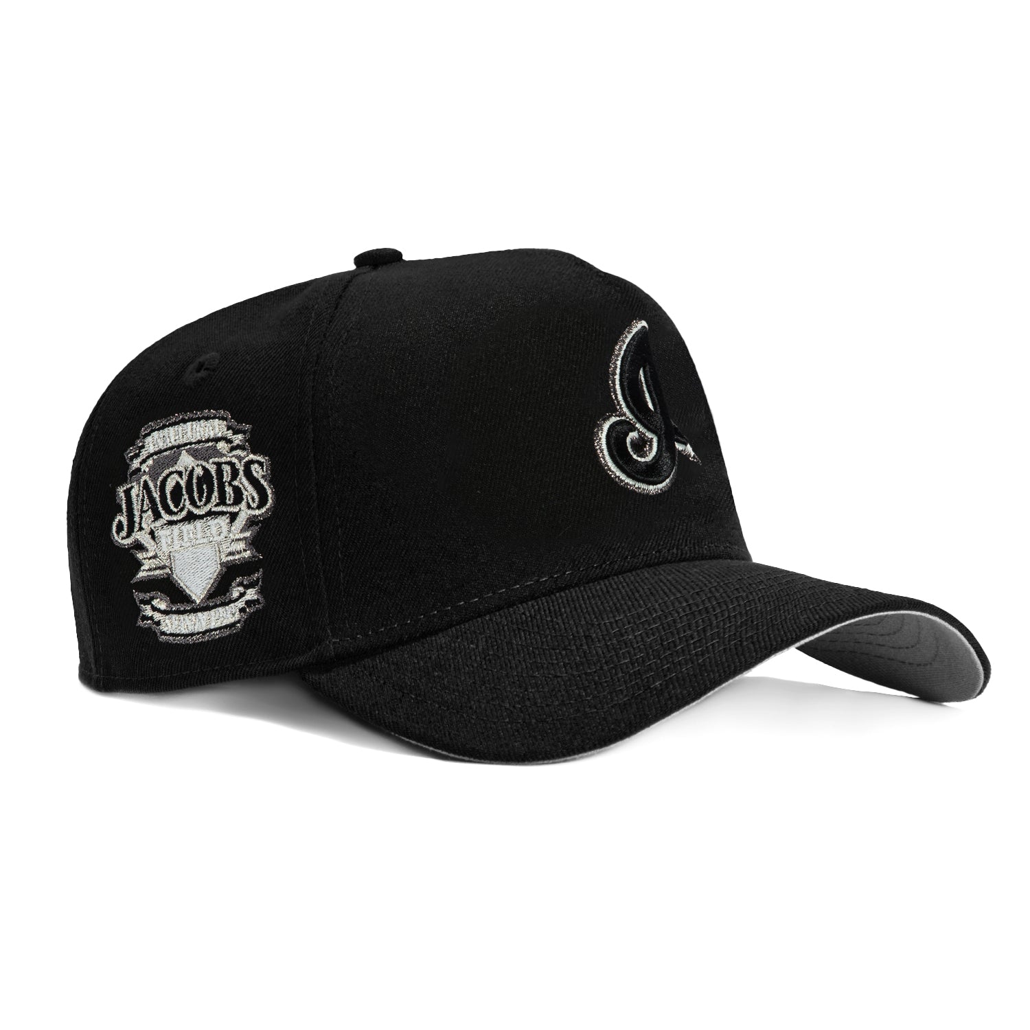 New Era 9Forty A-Frame Cleveland Guardians Inaugural Jacobs Field Patch Snapback I Hat - Black, White