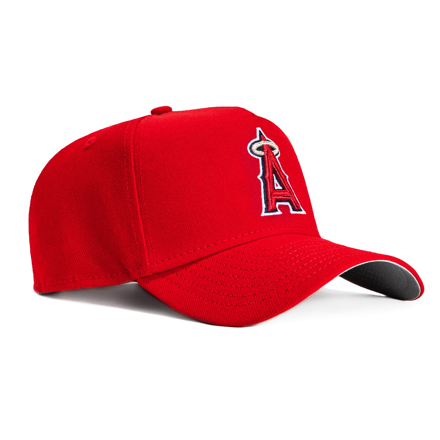 New Era 9Forty A-Frame Los Angeles Angels Snapback Game Hat - Red