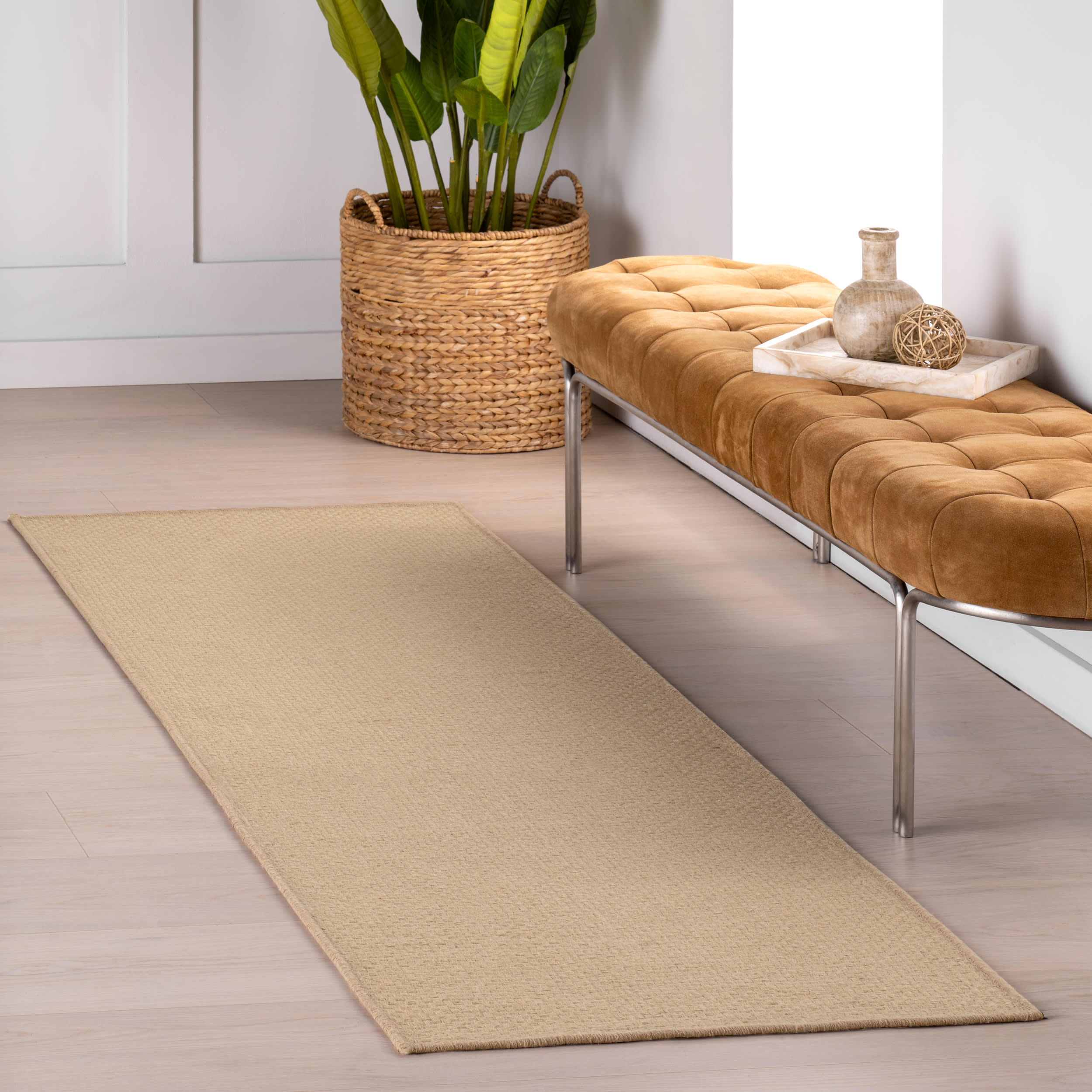 Tabytha Solid Jute Rug | Natural