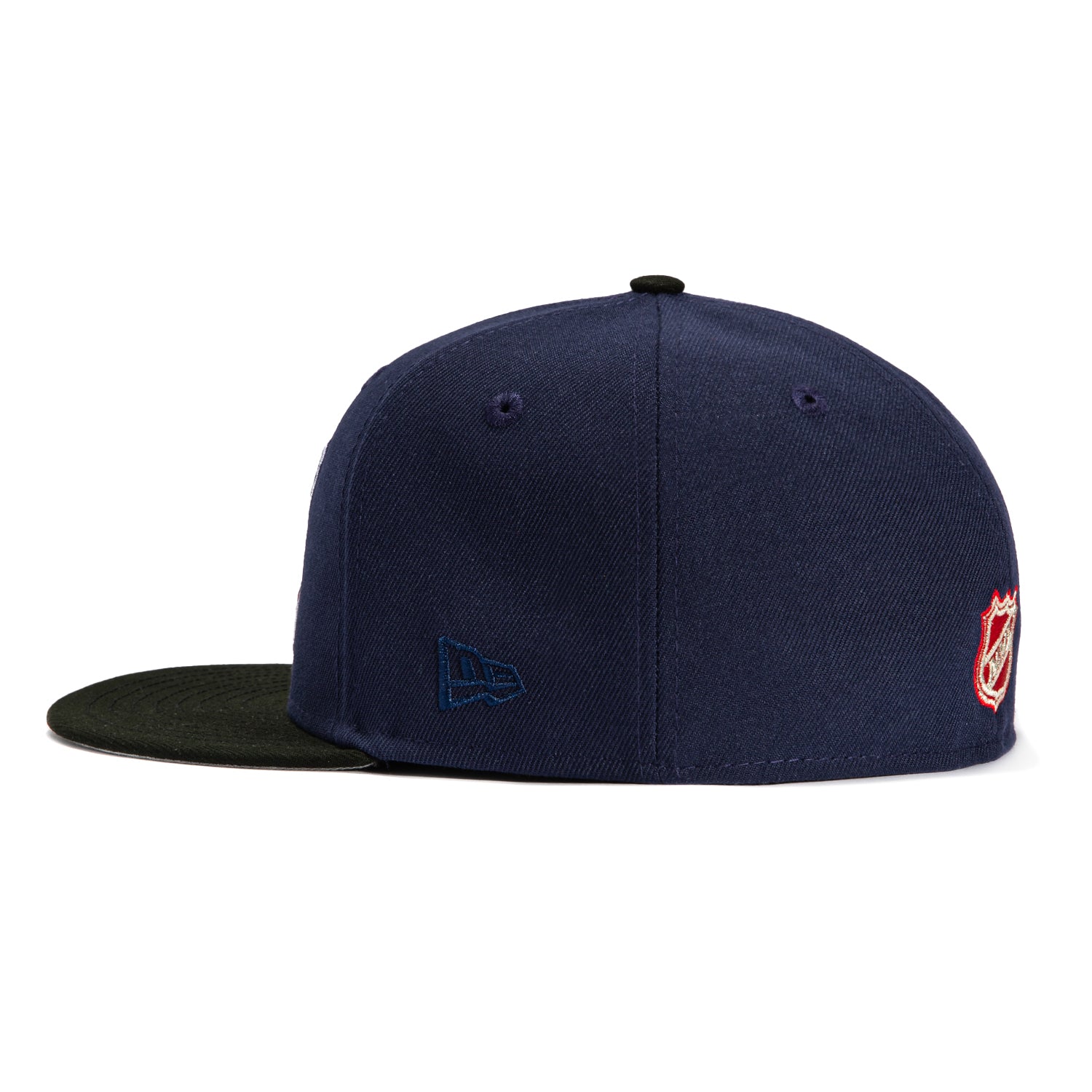 New Era 59Fifty Columbus Blue Jackets Inaugural Patch Logo Hat - Light Navy, Black