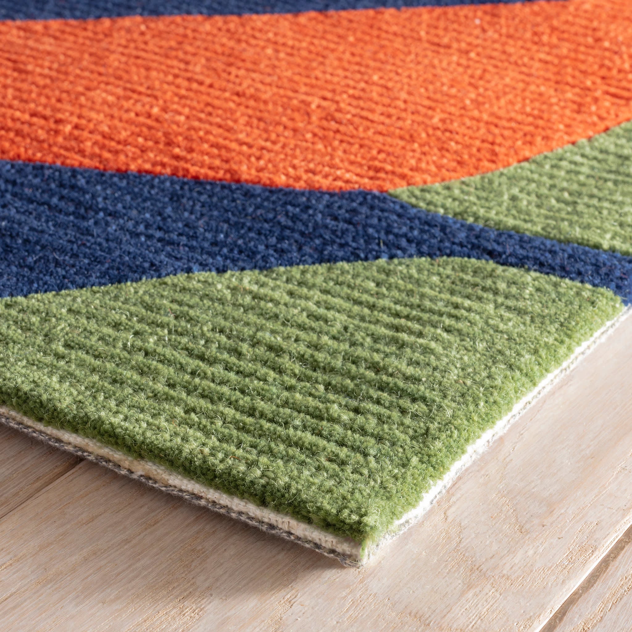 Graphic Hand Tufted Wool Rug