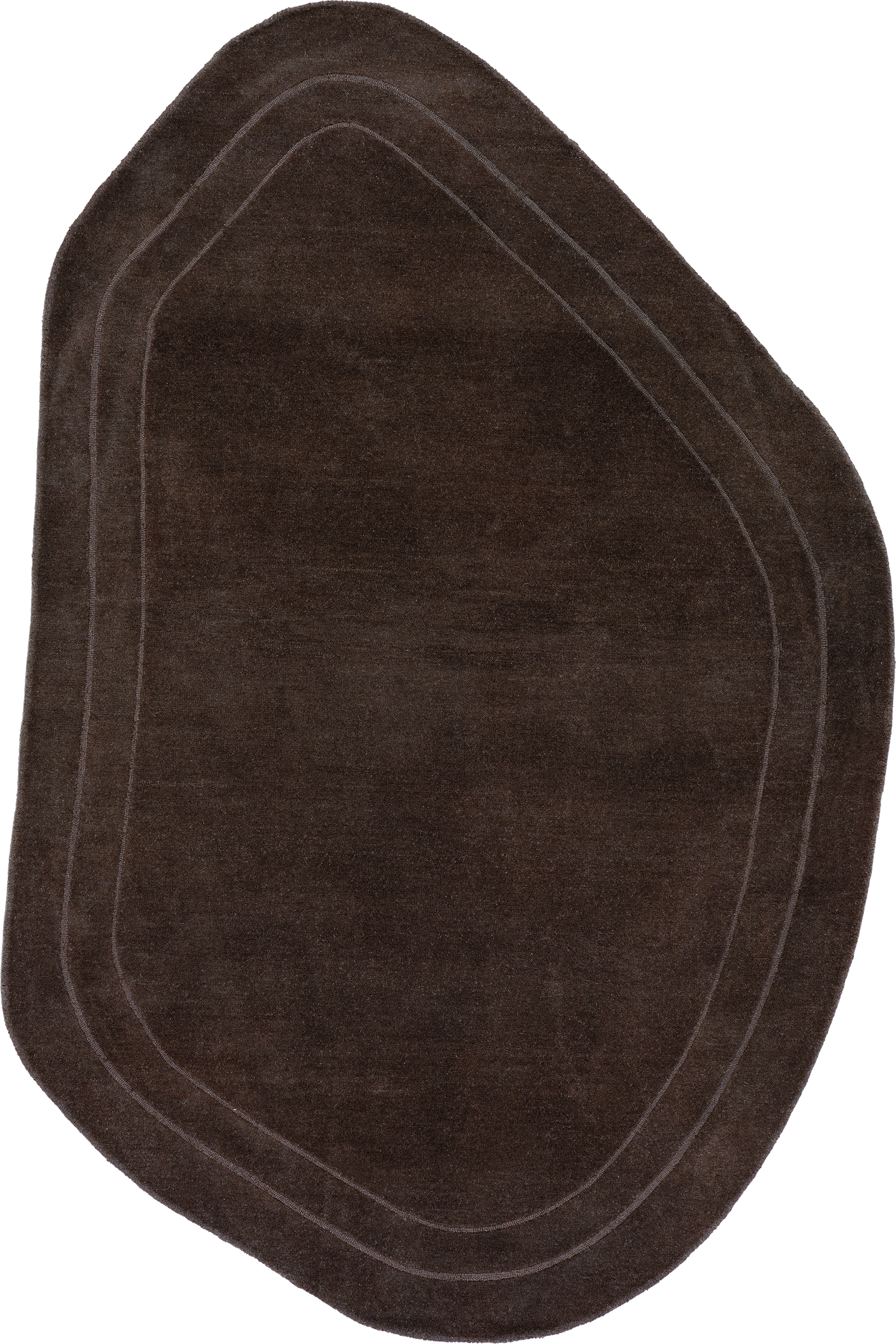 Canyon Abstract Wool Rug | Dark Brown