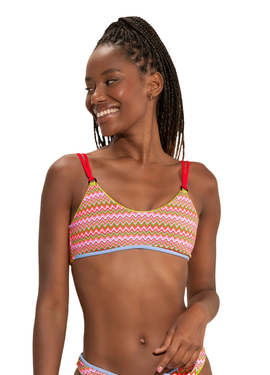 Maaji Mellow Green Greta Sporty Bralette Bikini Top