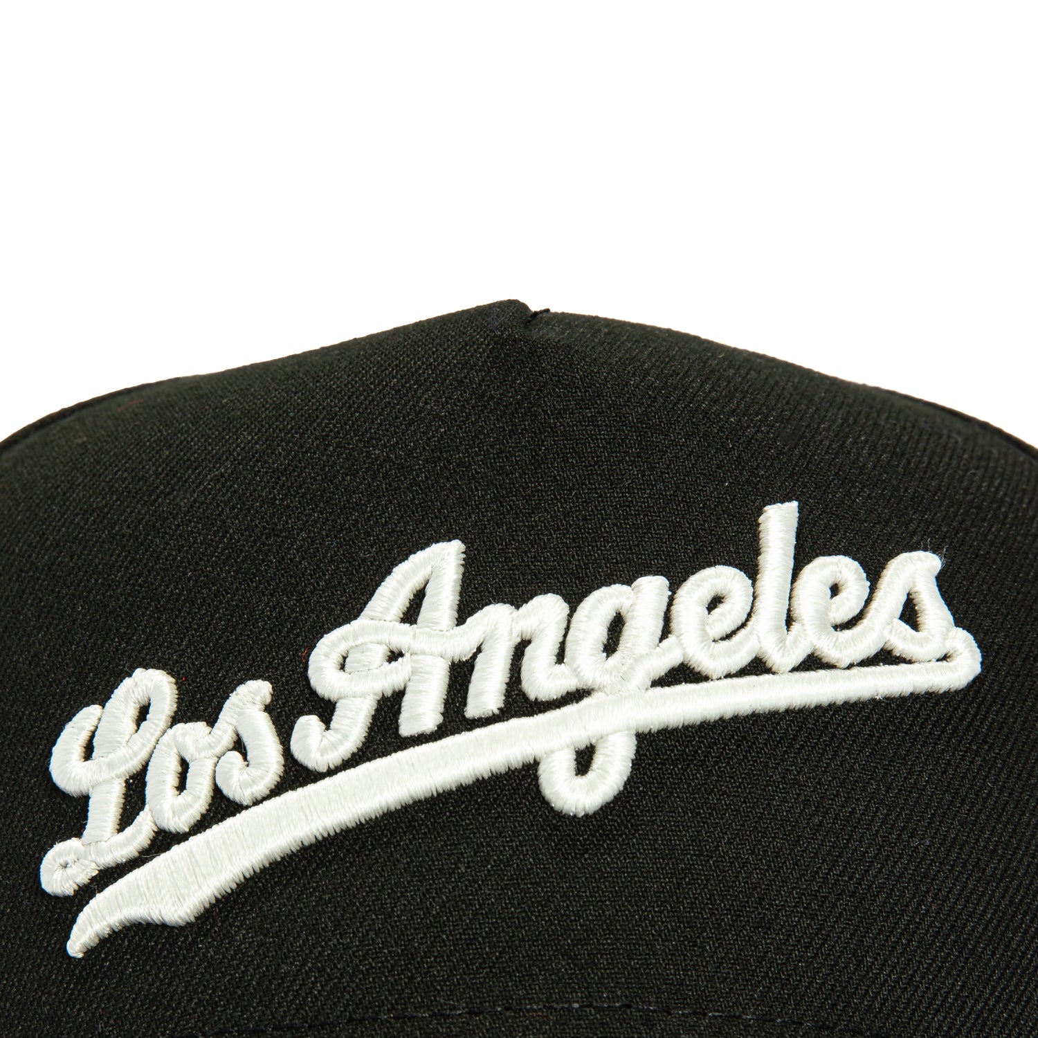 New Era 9Forty A-Frame Los Angeles Dodgers 60th Anniversary Stadium Patch Snapback Script Hat - Black, White