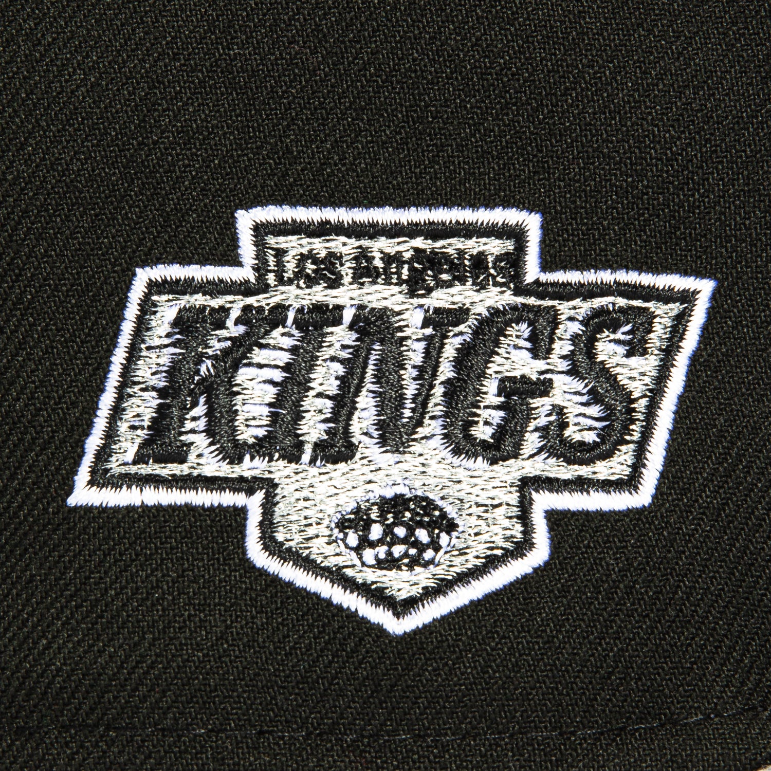 New Era 59Fifty Los Angeles Kings Logo Patch Script Hat - Black, Grey