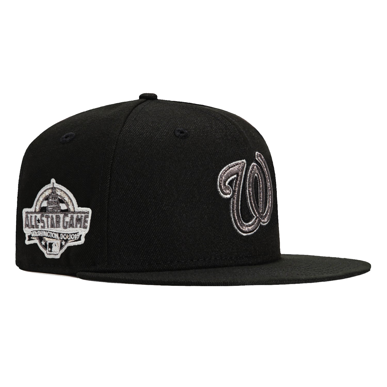 New Era 59Fifty Glow in the Dark Washington Nationals 2018 All Star Game Patch Hat - Black, White