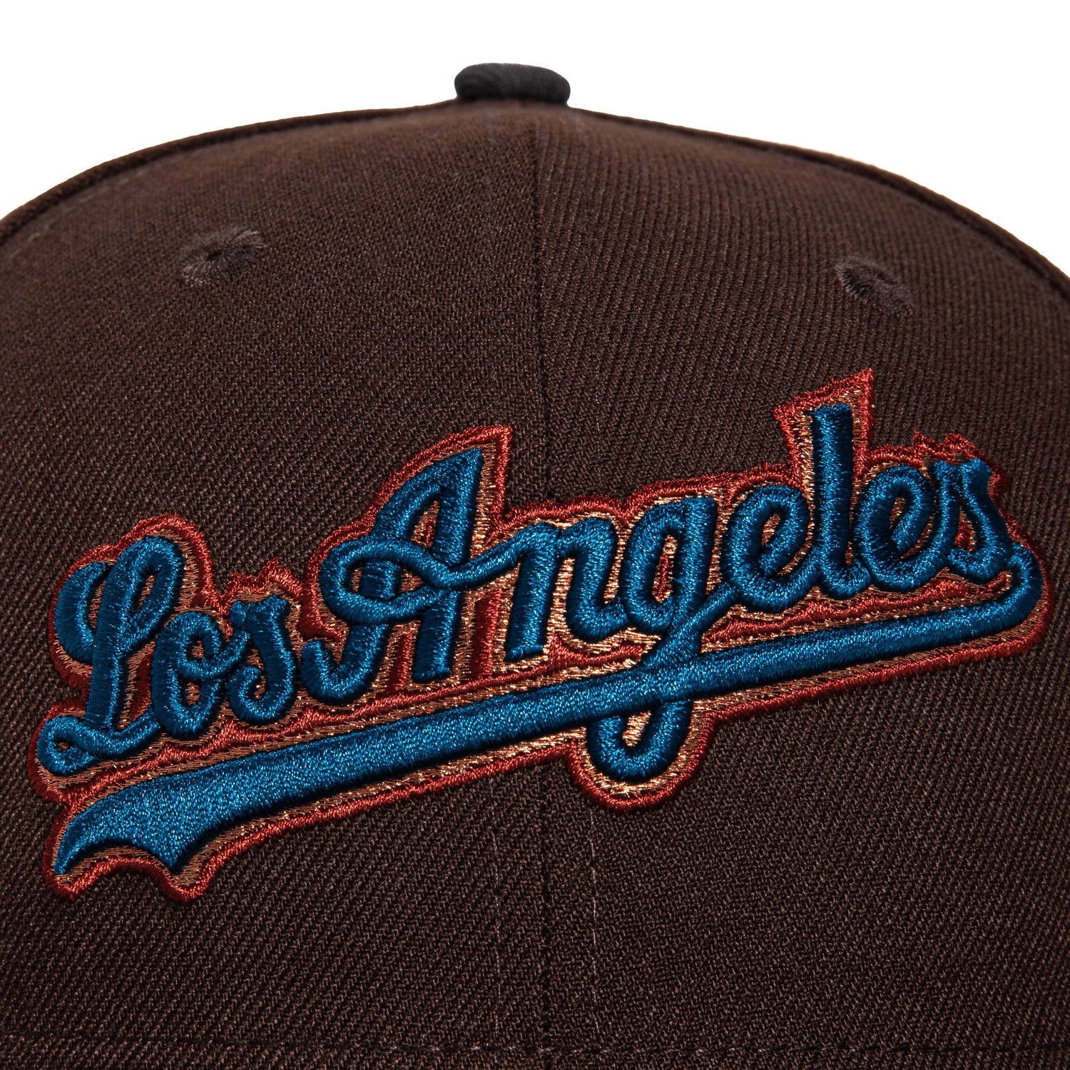 New Era 59Fifty Los Angeles Dodgers 1988 World Series Patch Script Hat - Brown, Graphite