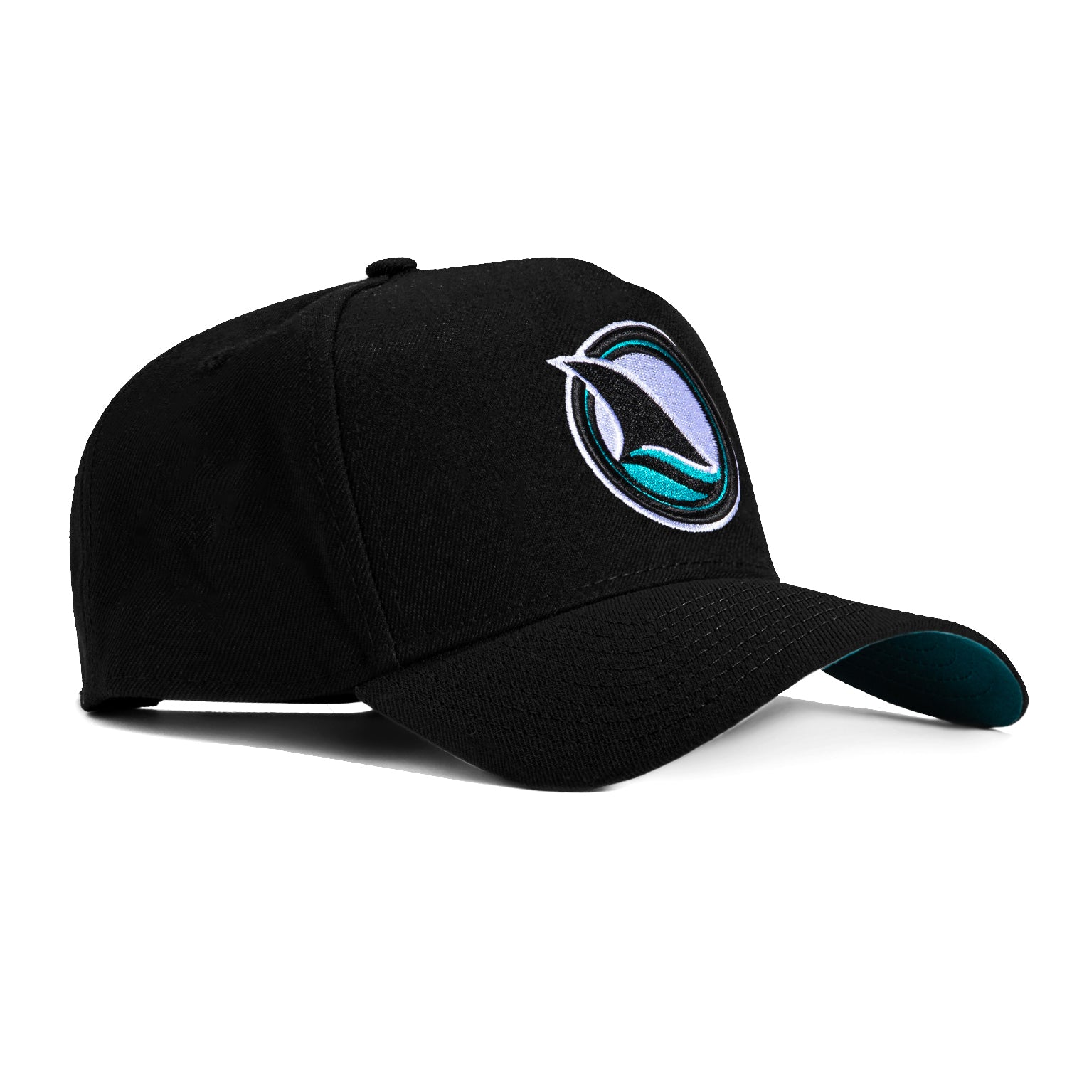 New Era 9Forty A-Frame San Jose Sharks Alternate Teal UV Snapback Hat - Black