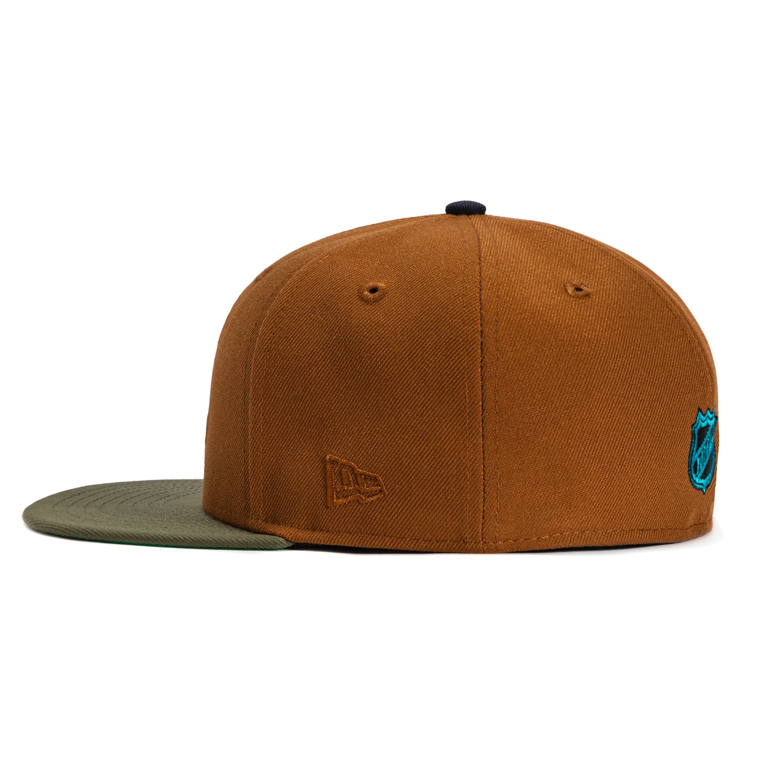 New Era 59Fifity San Jose Sharks Logo Patch Hat - Khaki, Olive