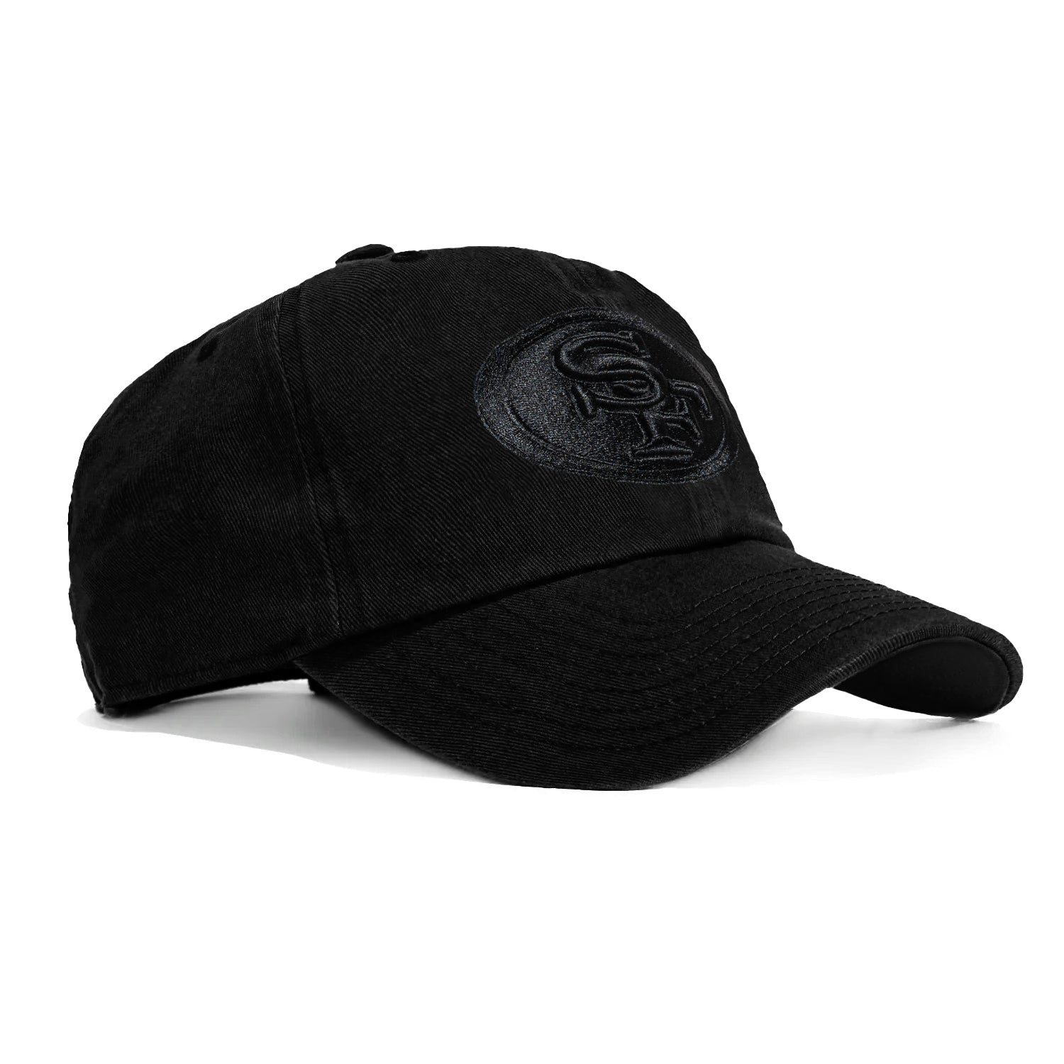 47 Brand San Francisco 49ers Cleanup Adjustable Hat - Black, Black