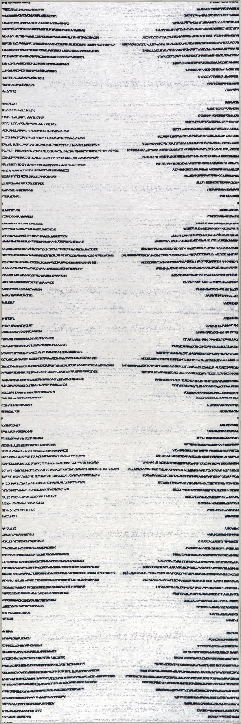 Diamond Pinstripes Spill Proof Washable Rug | White