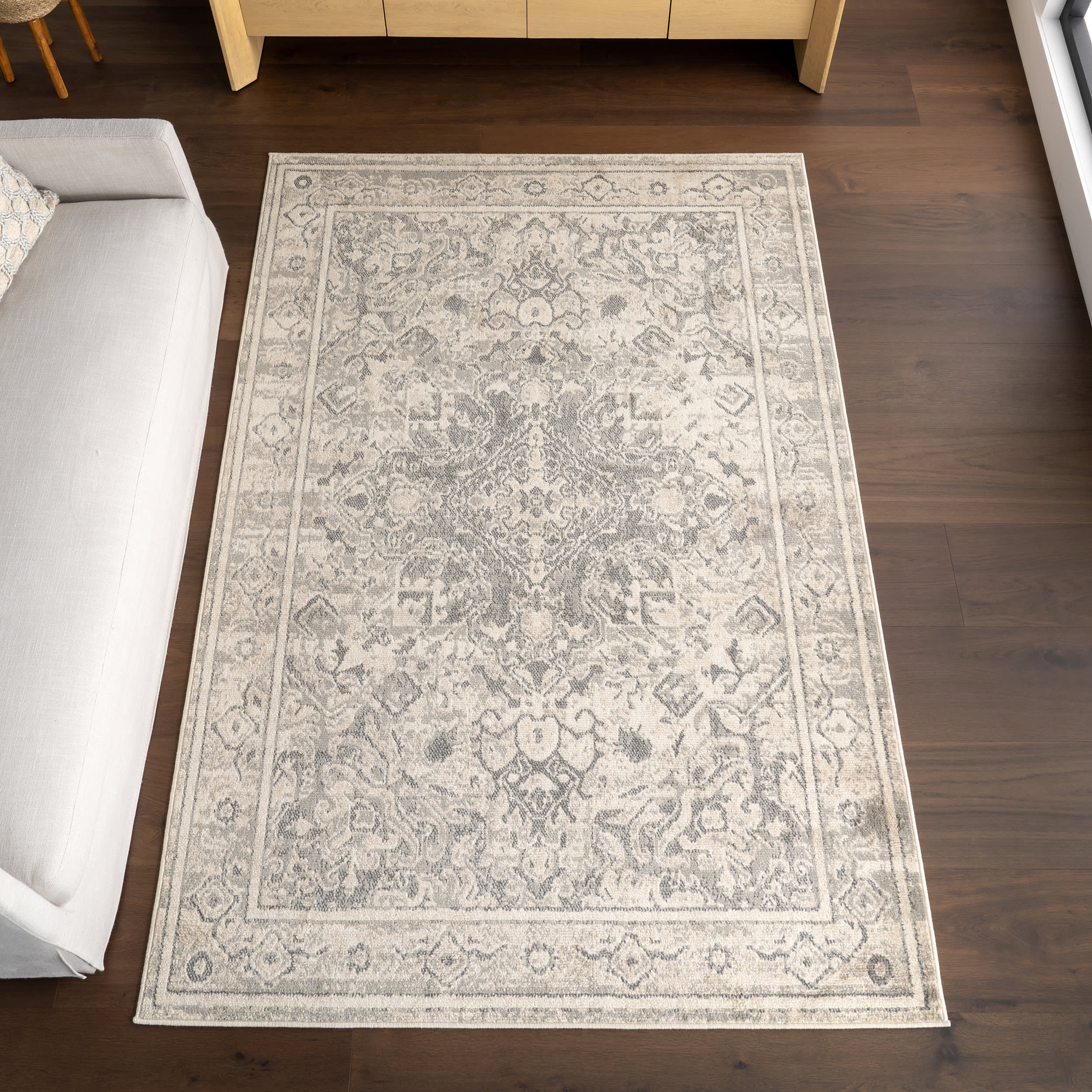 Taisa Medallion Rug | Grey