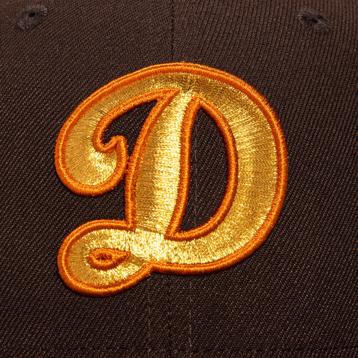 New Era 59Fifty Los Angeles Dodgers 50th Anniversary Stadium Patch D Hat - Brown, Khaki, Metallic Gold