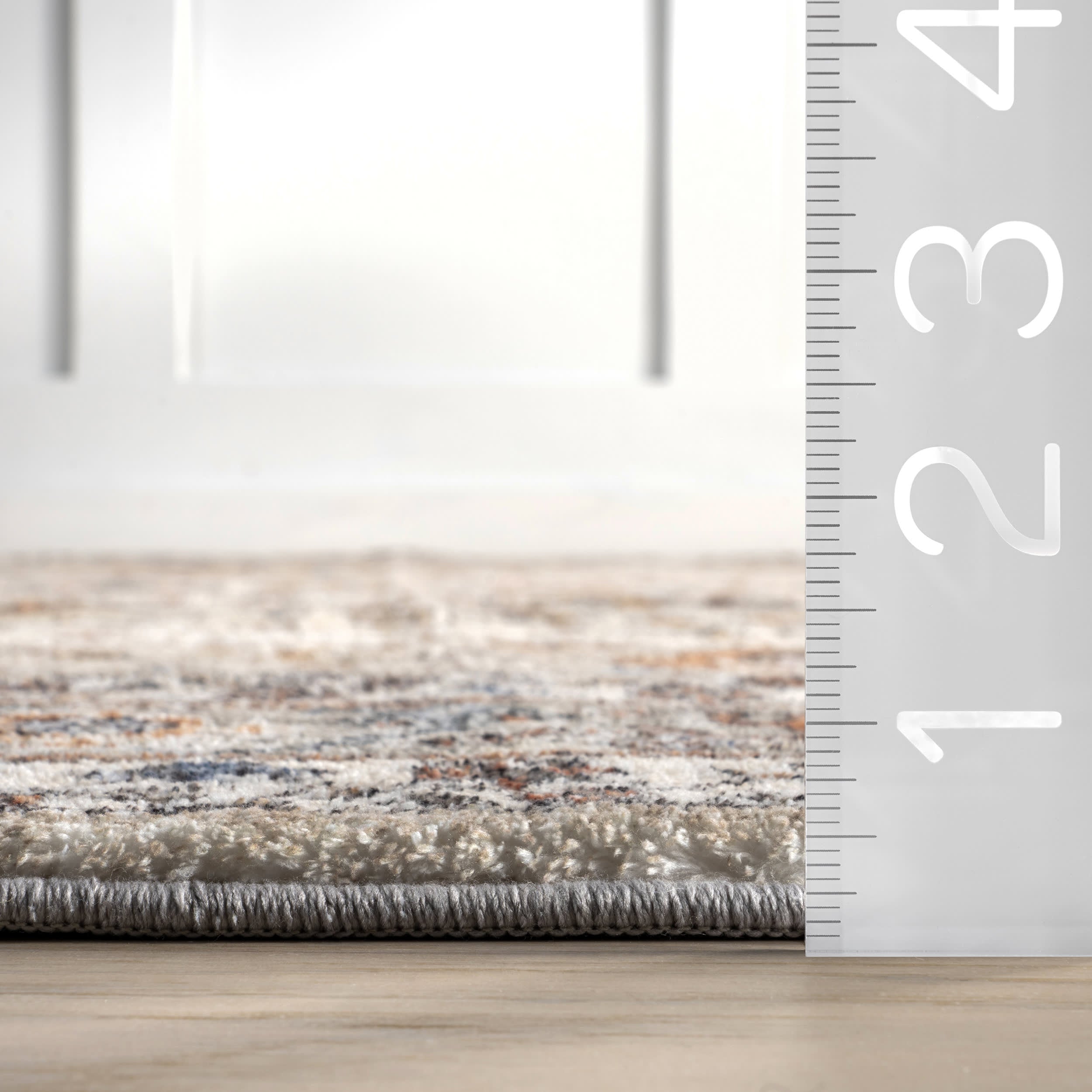 Yuna Medallion Washable Rug | Beige