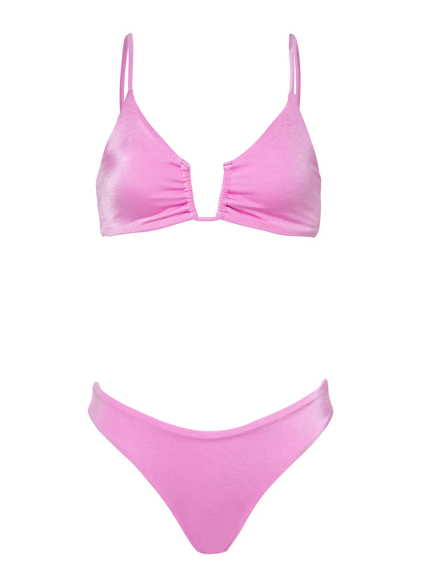 Maaji Fondant Pink Bia U Wire Bralette Bikini Top