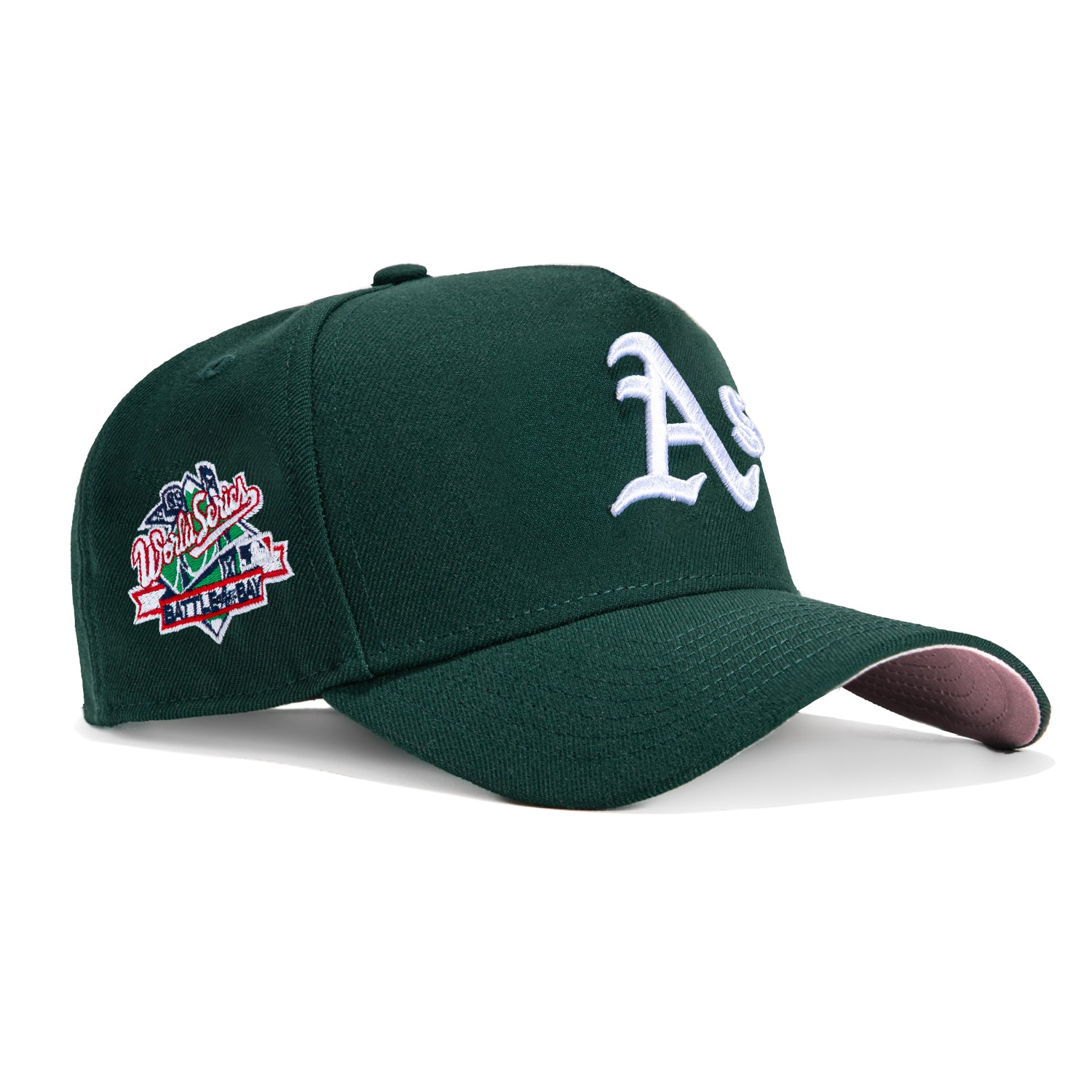 New Era 9Forty A-Frame Oakland Athletics Battle of the Bay Patch Snapback Hat - Green, White