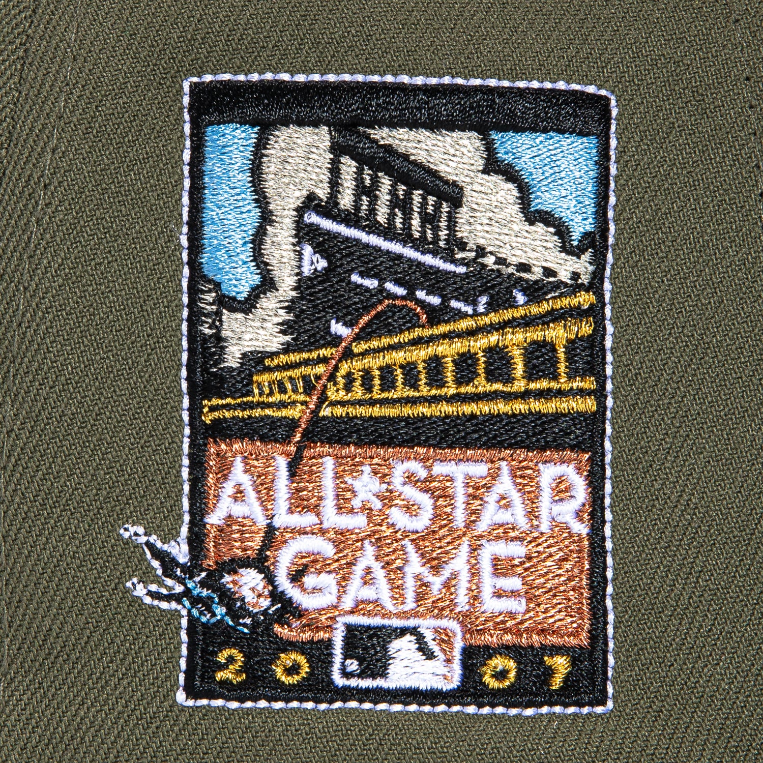 New Era 59Fifty San Francisco Giants 2007 All Star Game Patch Hat - Olive