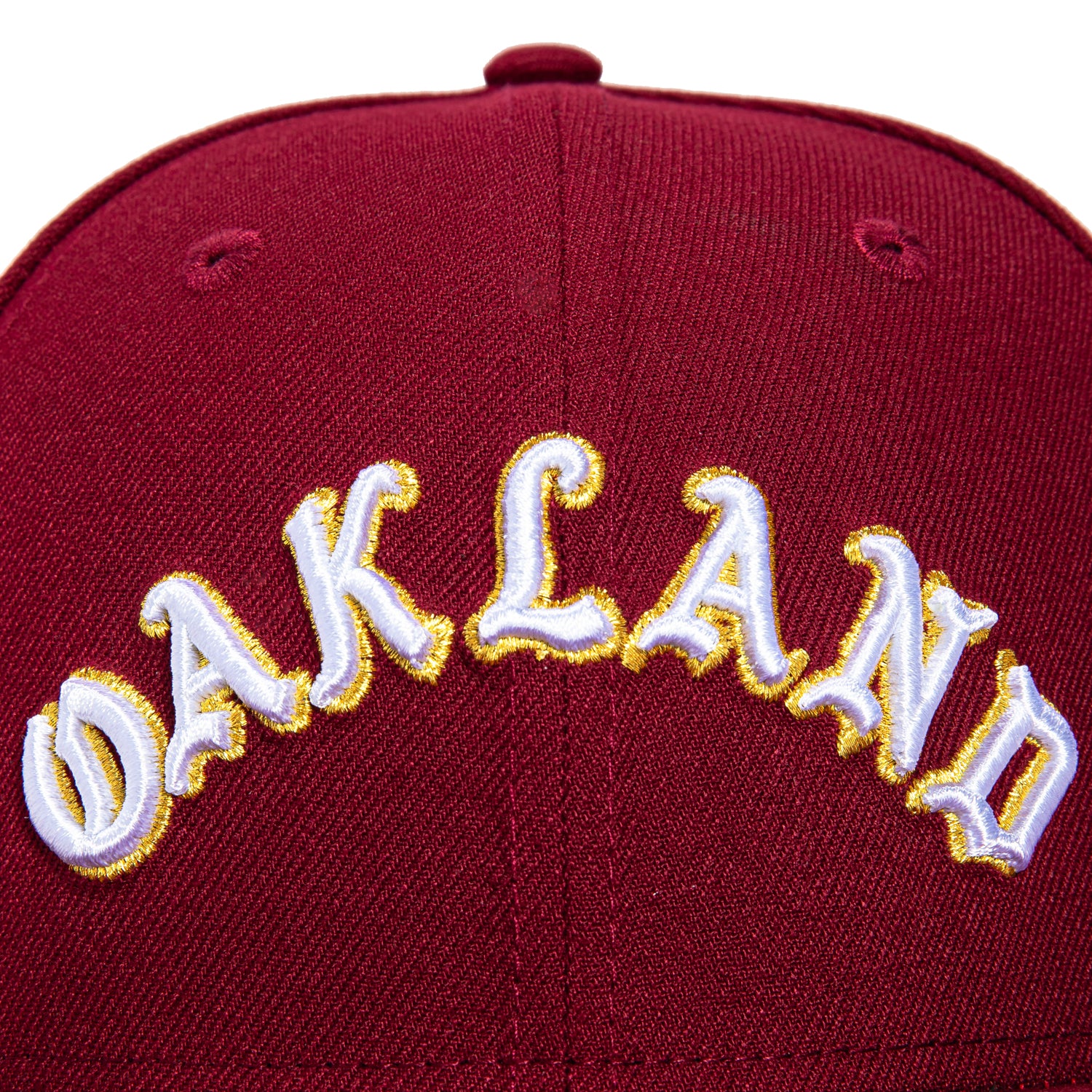 New Era 59Fifty Oakland Athletics 40th Anniversary Patch Word Hat - Cardinal