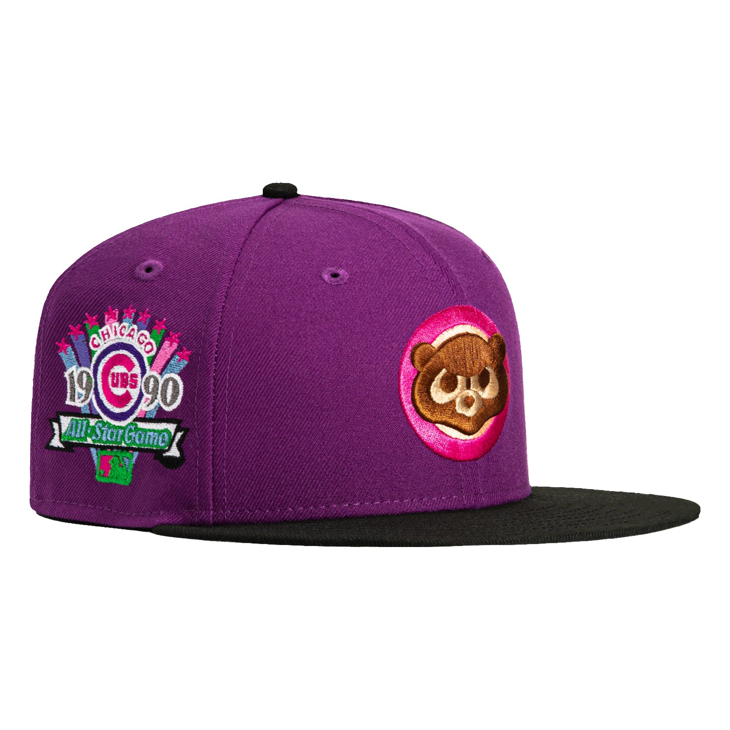 New Era 59Fifty Chicago Cubs 1990 All Star Game Patch Hat - Purple, Black