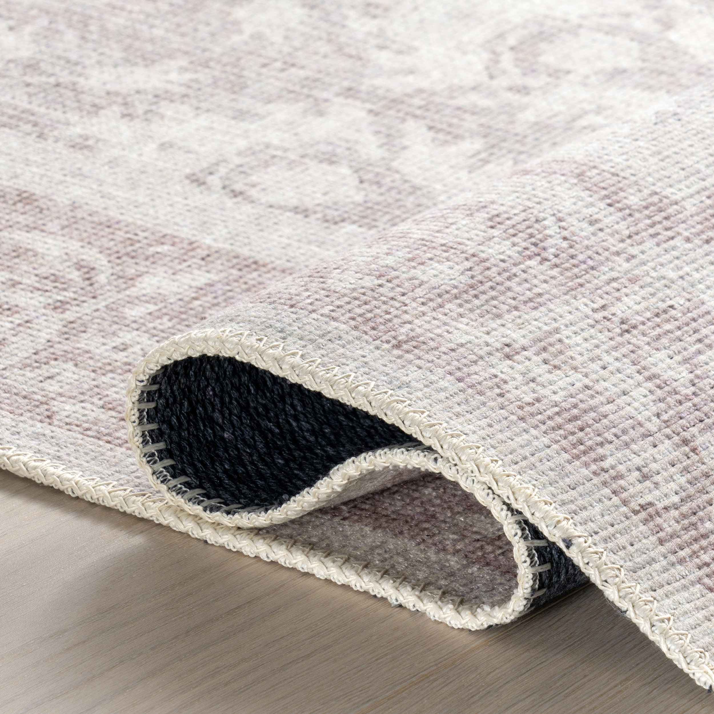 Arlet Medallion Washable Rug | Taupe