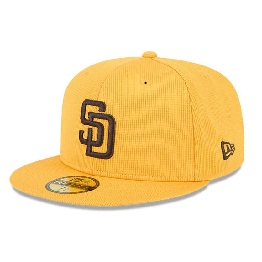 New Era 59Fifty San Diego Padres 2025 Spring Training Patch Hat - Gold