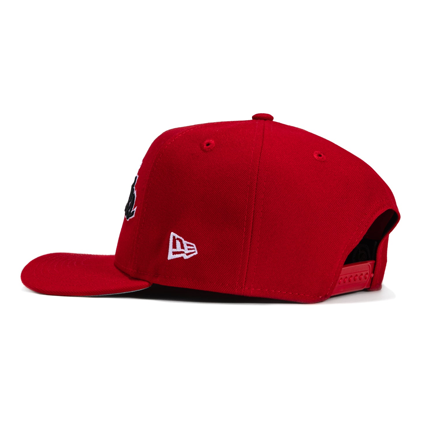 New Era 9Fifty A-Frame Chicago Blackhawks Logo Patch Snapback Script Hat - Red