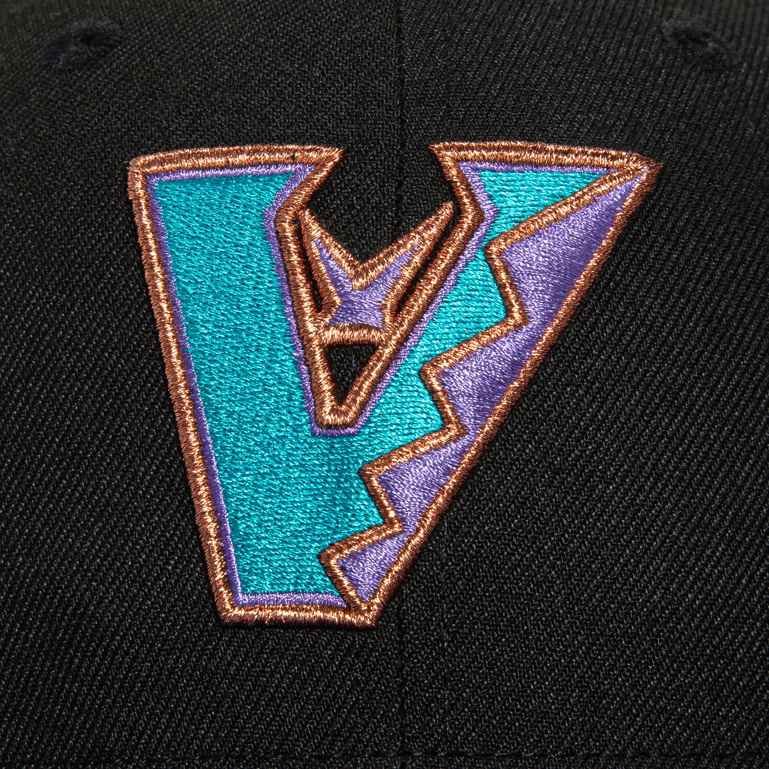 New Era 59Fifty Arizona Diamondbacks Chase Field Patch Upside Hat - Black, Purple