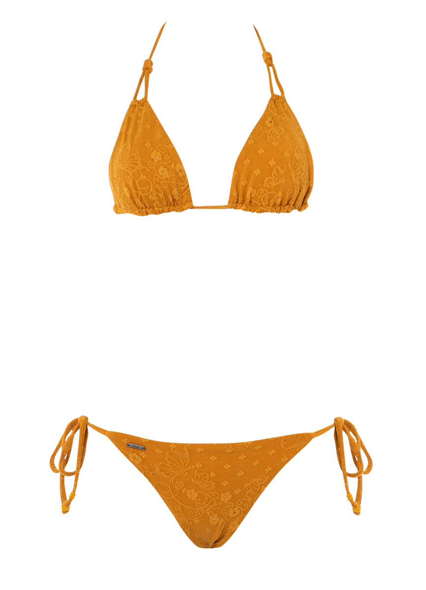 Maaji Caramel Brown Nyla Sliding Triangle Bikini Top