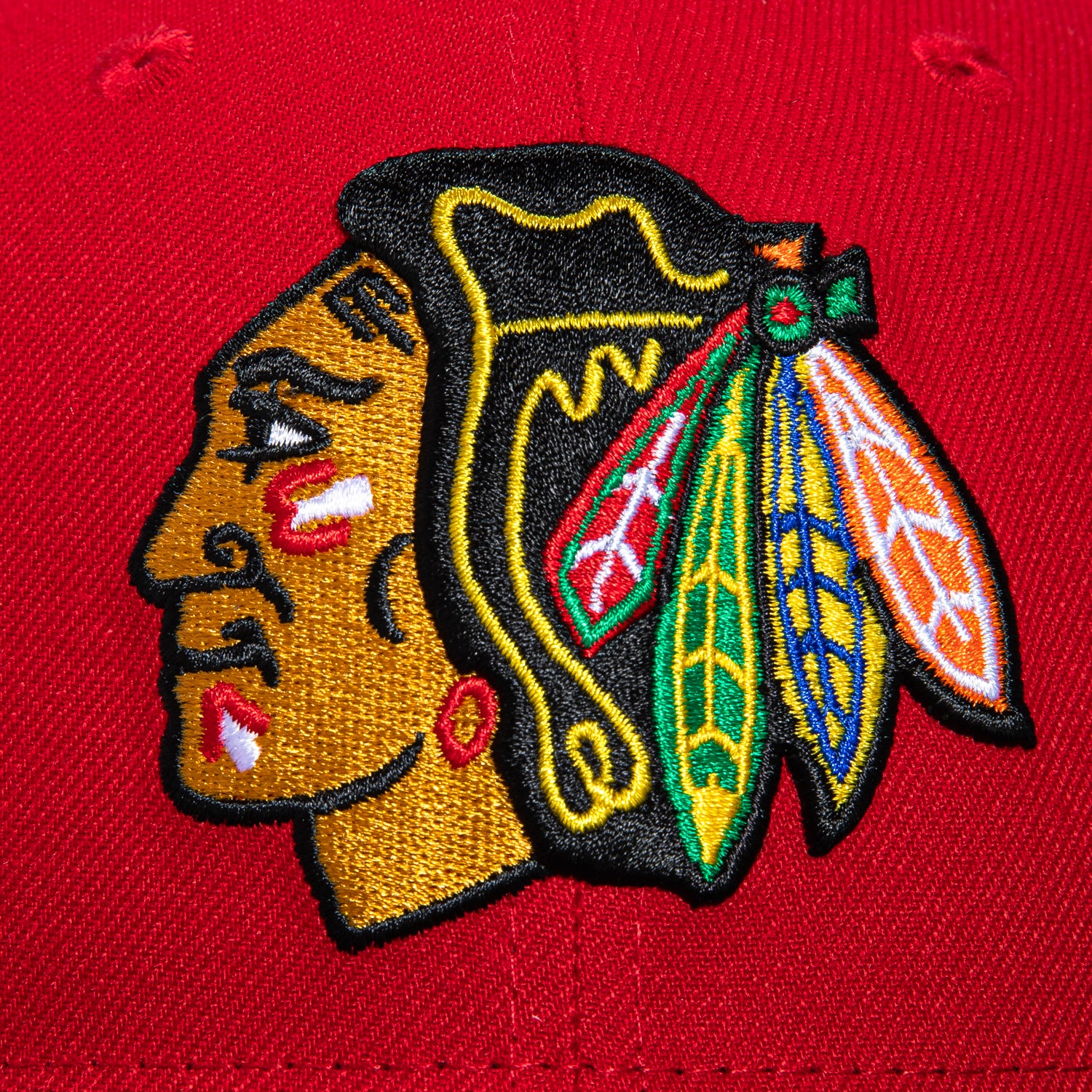 New Era 59Fifty Chicago Blackhawks 2015 Stanley Cup Patch Hat - Red, Black