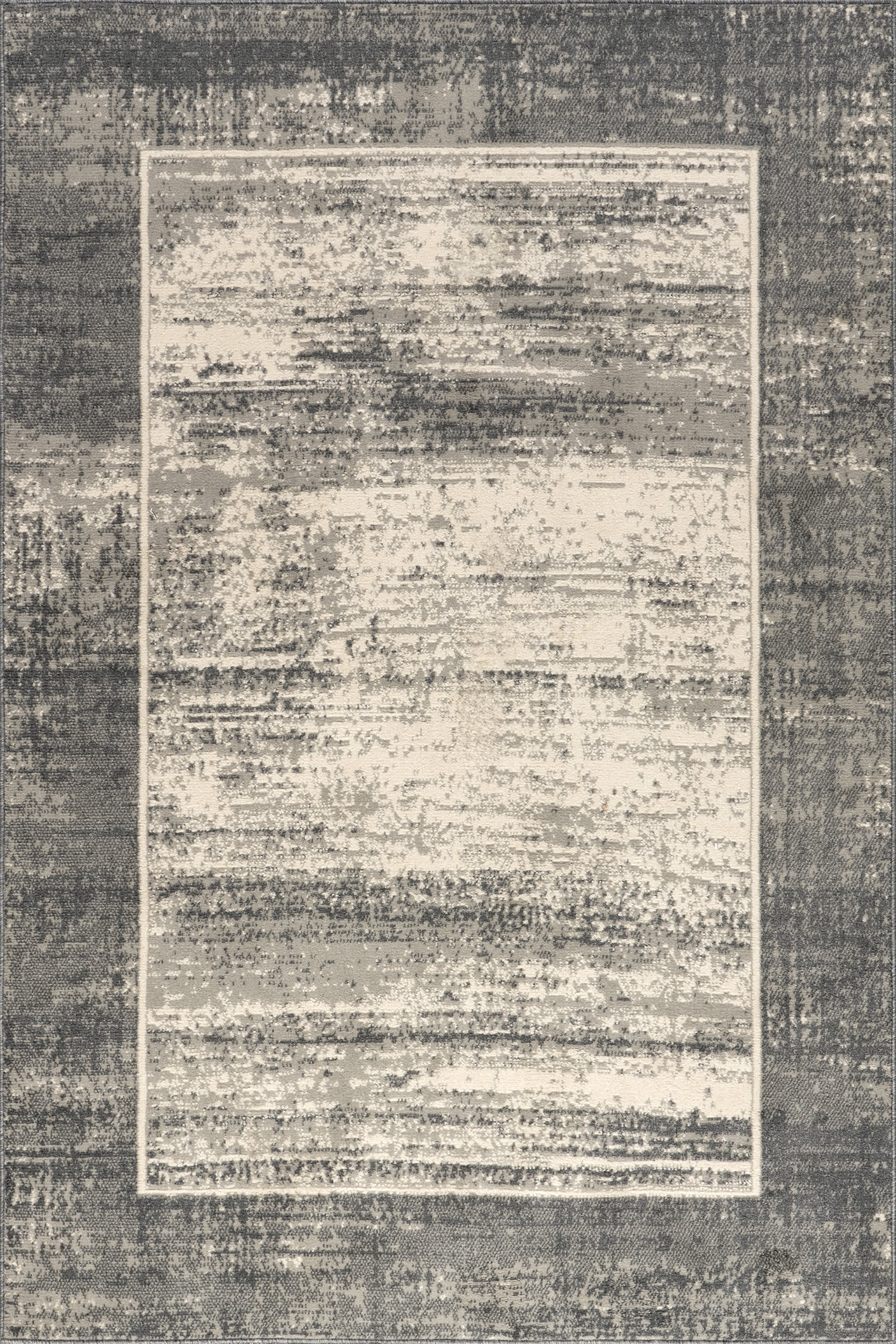 Saida Bordered Rug | Grey